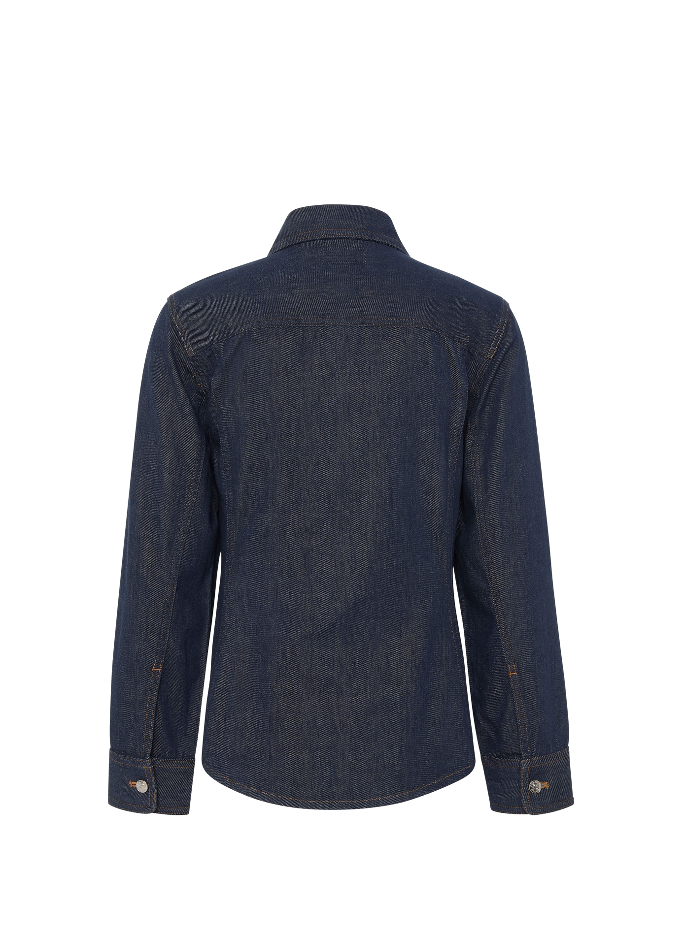 Fitted cotton denim shirt CALVIN KLEIN Blue