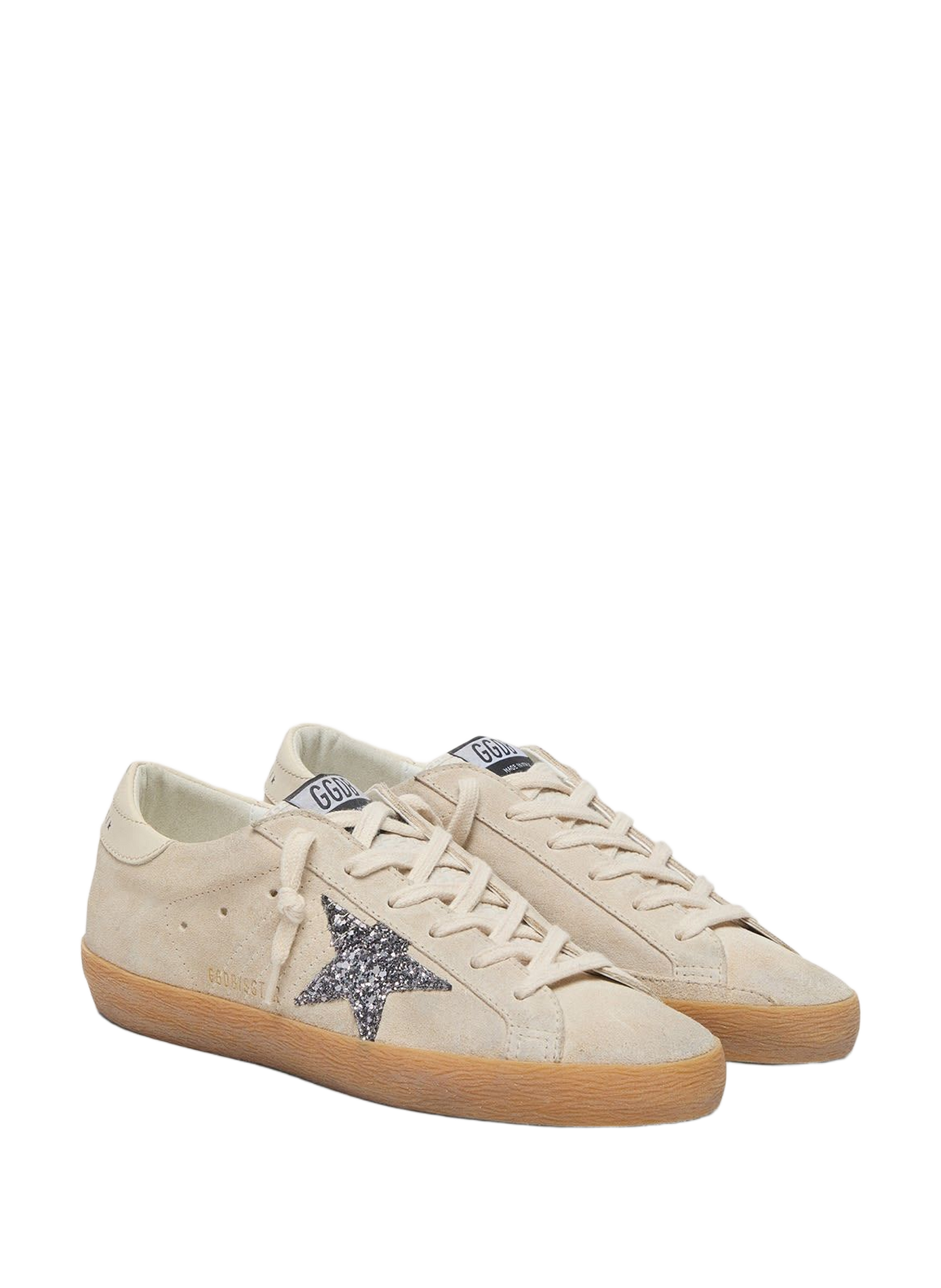 Mixed leather low-top sneakers GOLDEN GOOSE Multicolour