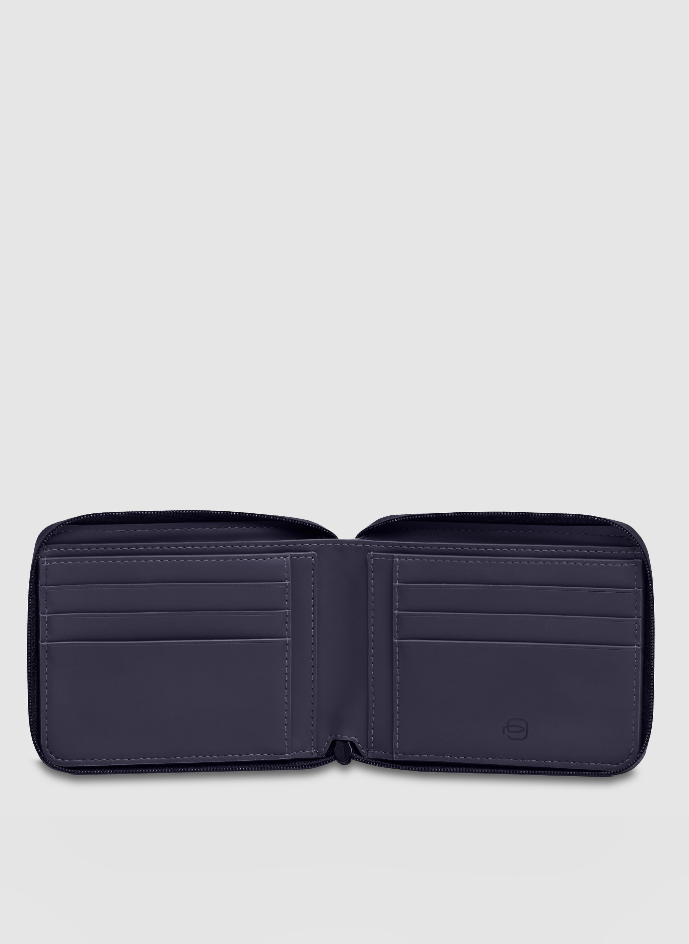 Portefeuille homme zippé PIQUADRO Bleu