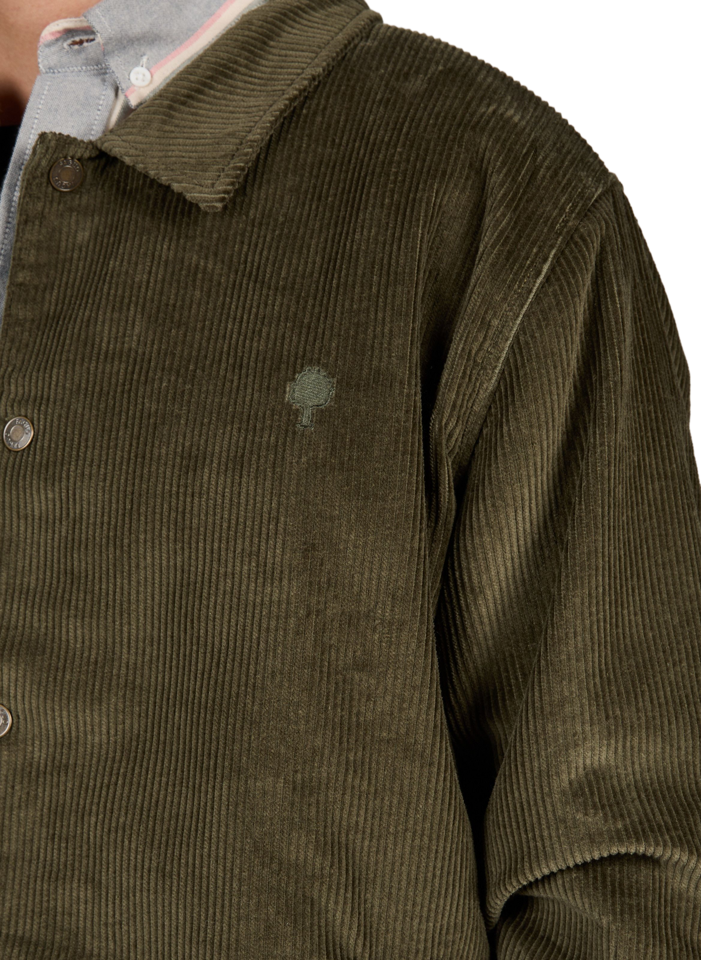 Weißes Overshirt FAGUO Grun