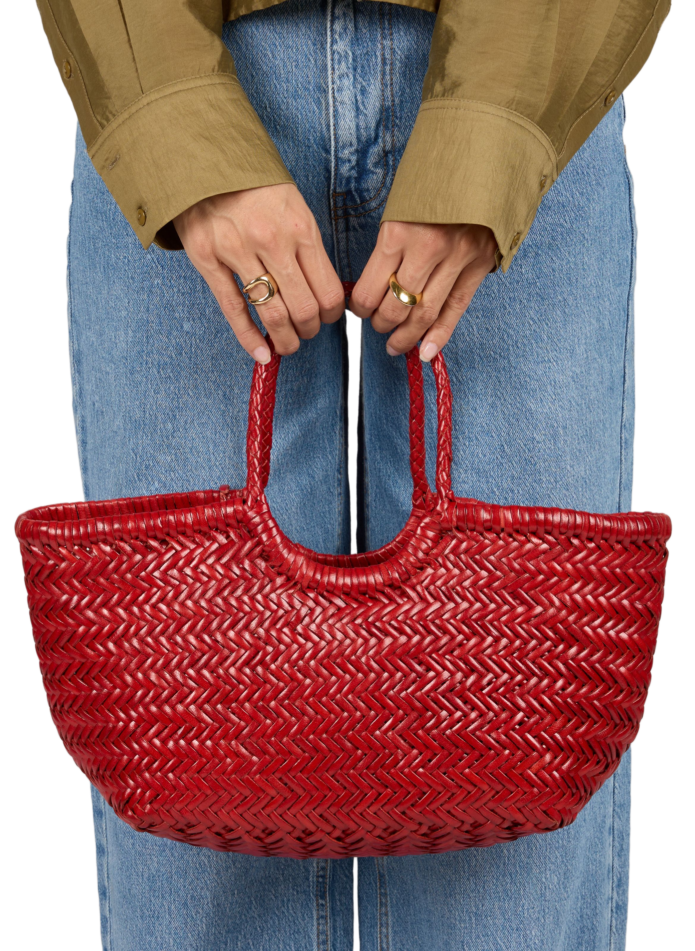 NANTUCKET Ledertasche DRAGON DIFFUSION Rot
