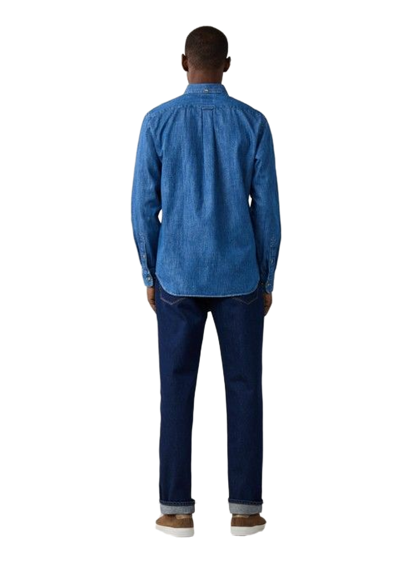 Camicia con collo alla americana in cotone FACONNABLE Blu