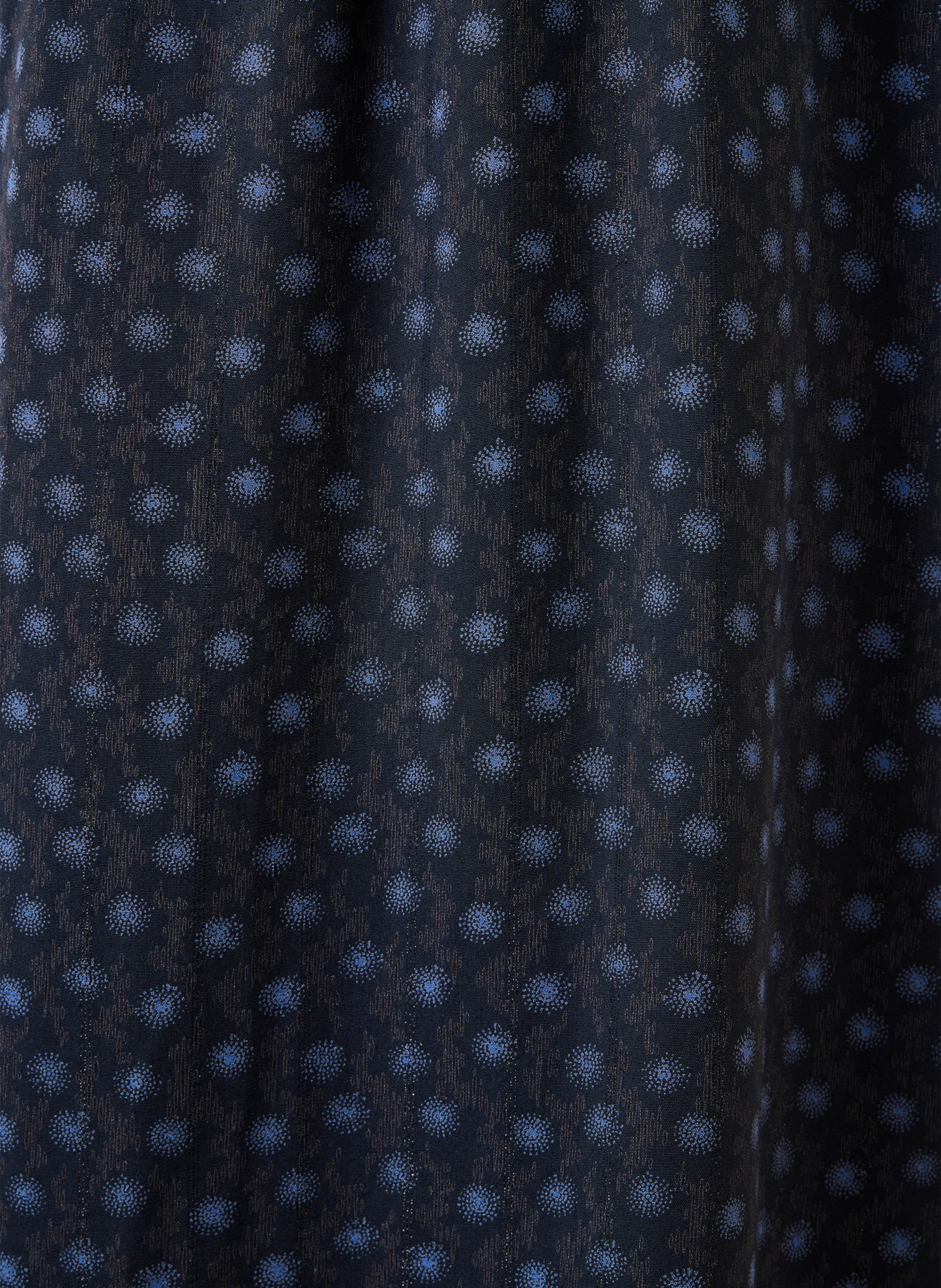 Lange bedrukte wikkeljurk LA FEE MARABOUTEE Blauw