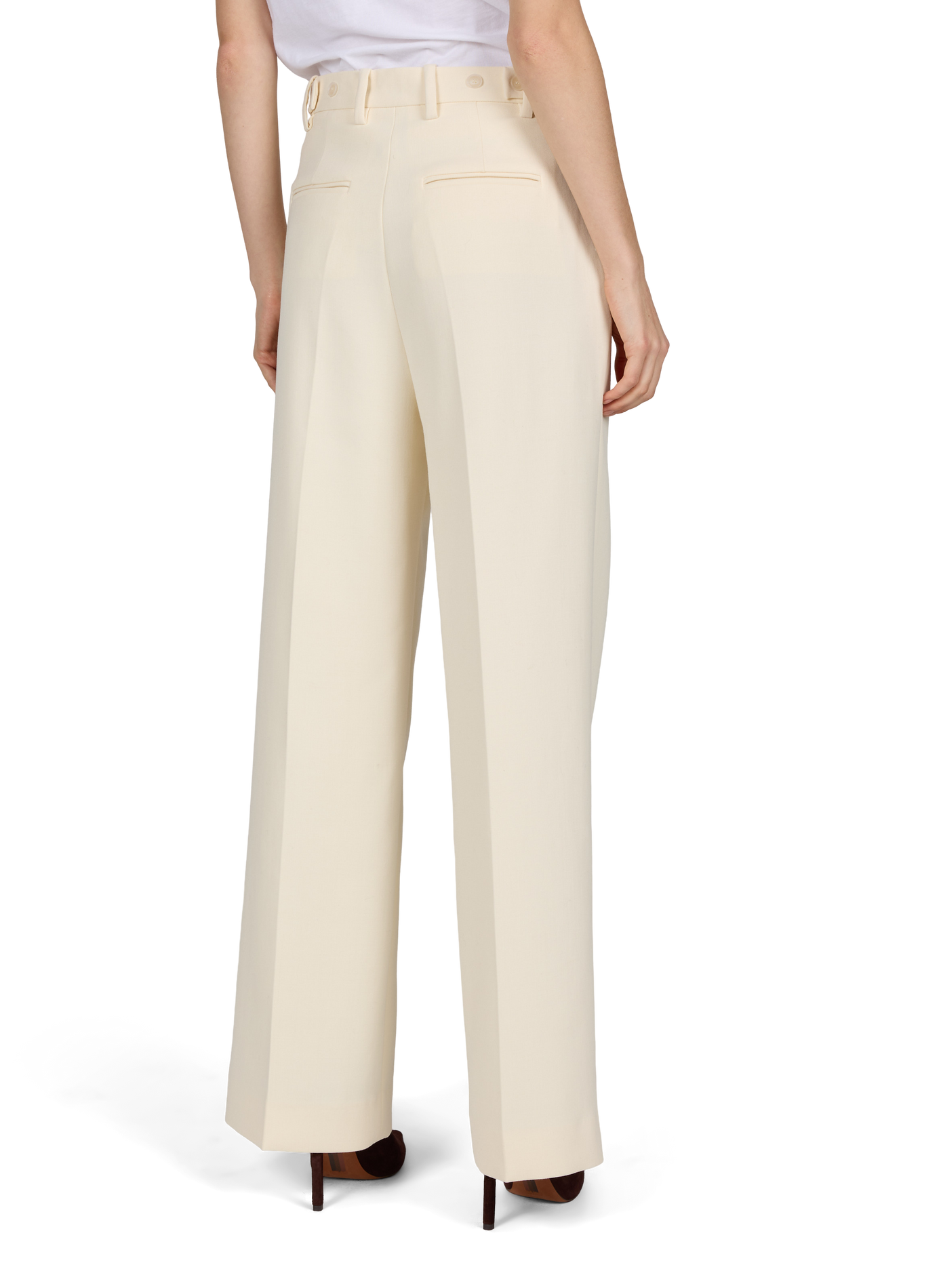 Amel wide-leg trousers | Beige ALMADA Women