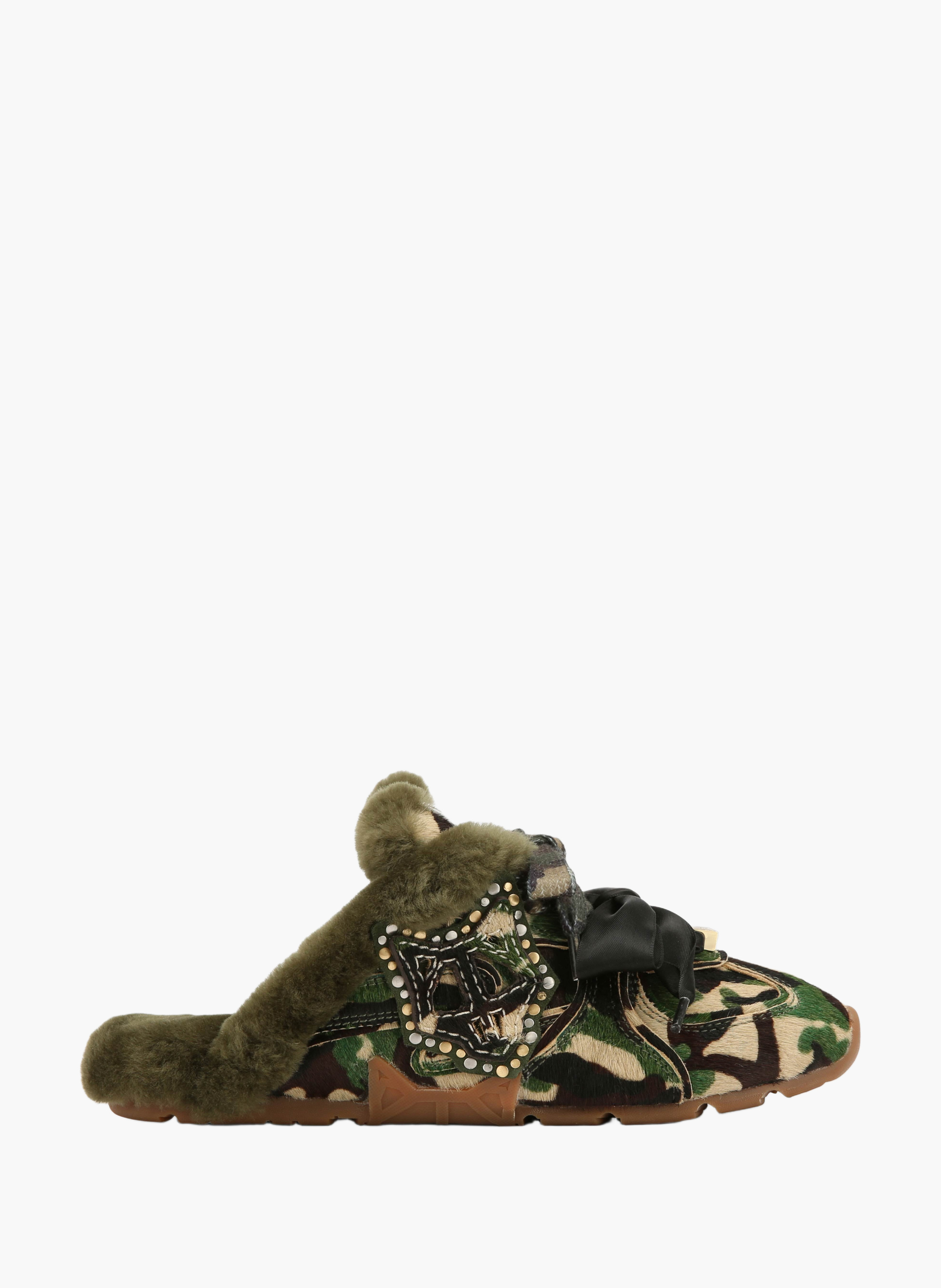 Mules adorn NAKED WOLFE Vert