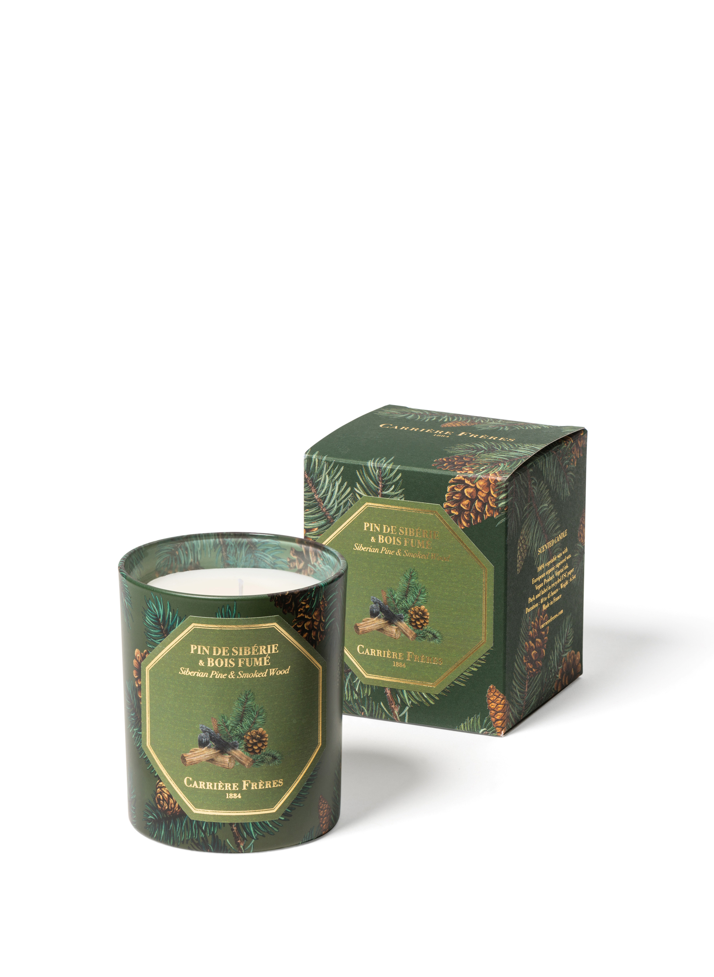 Bougie parfumée - Pin de Sibérie Bois Fumé