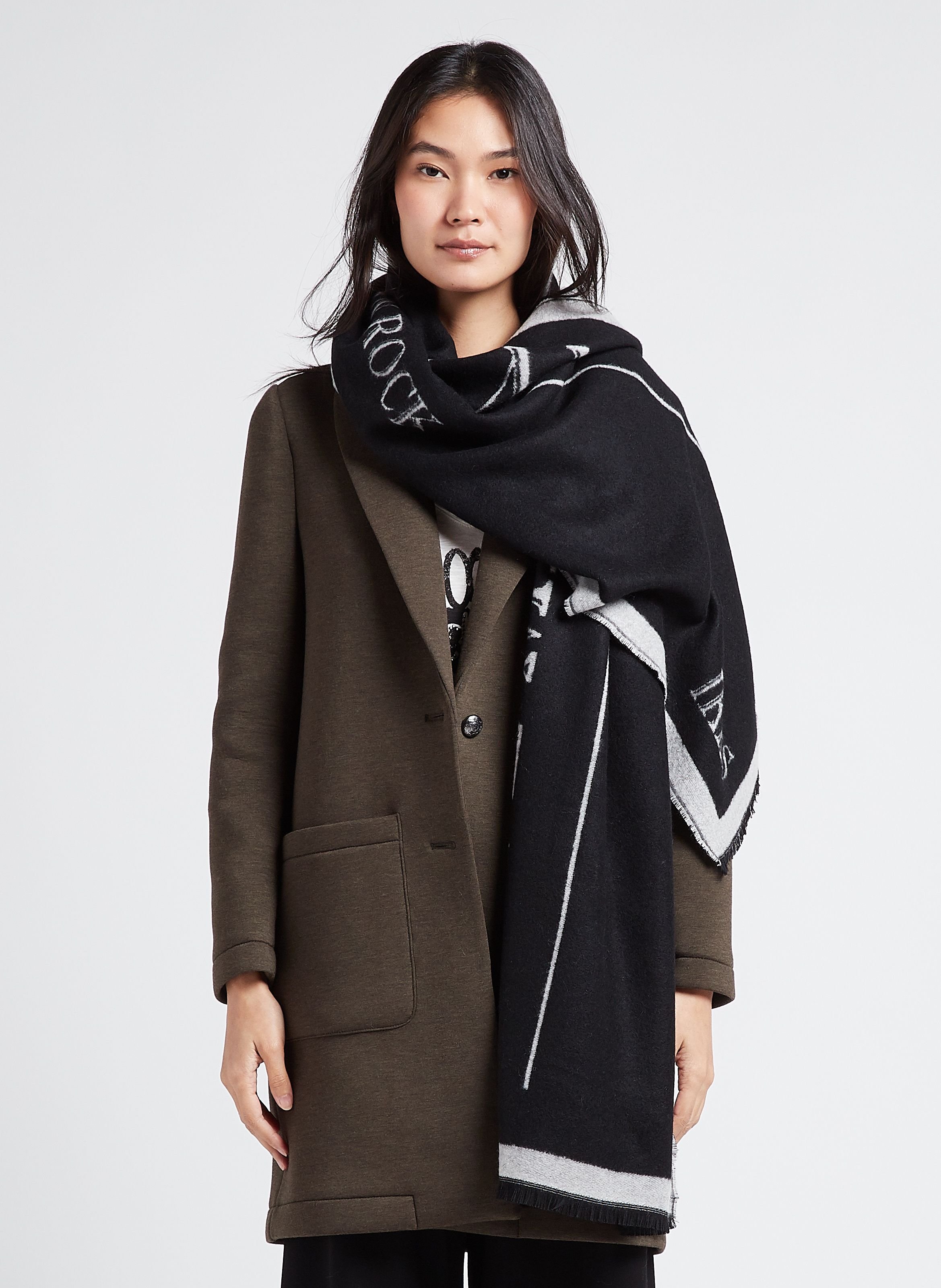 Grande écharpe imprimée