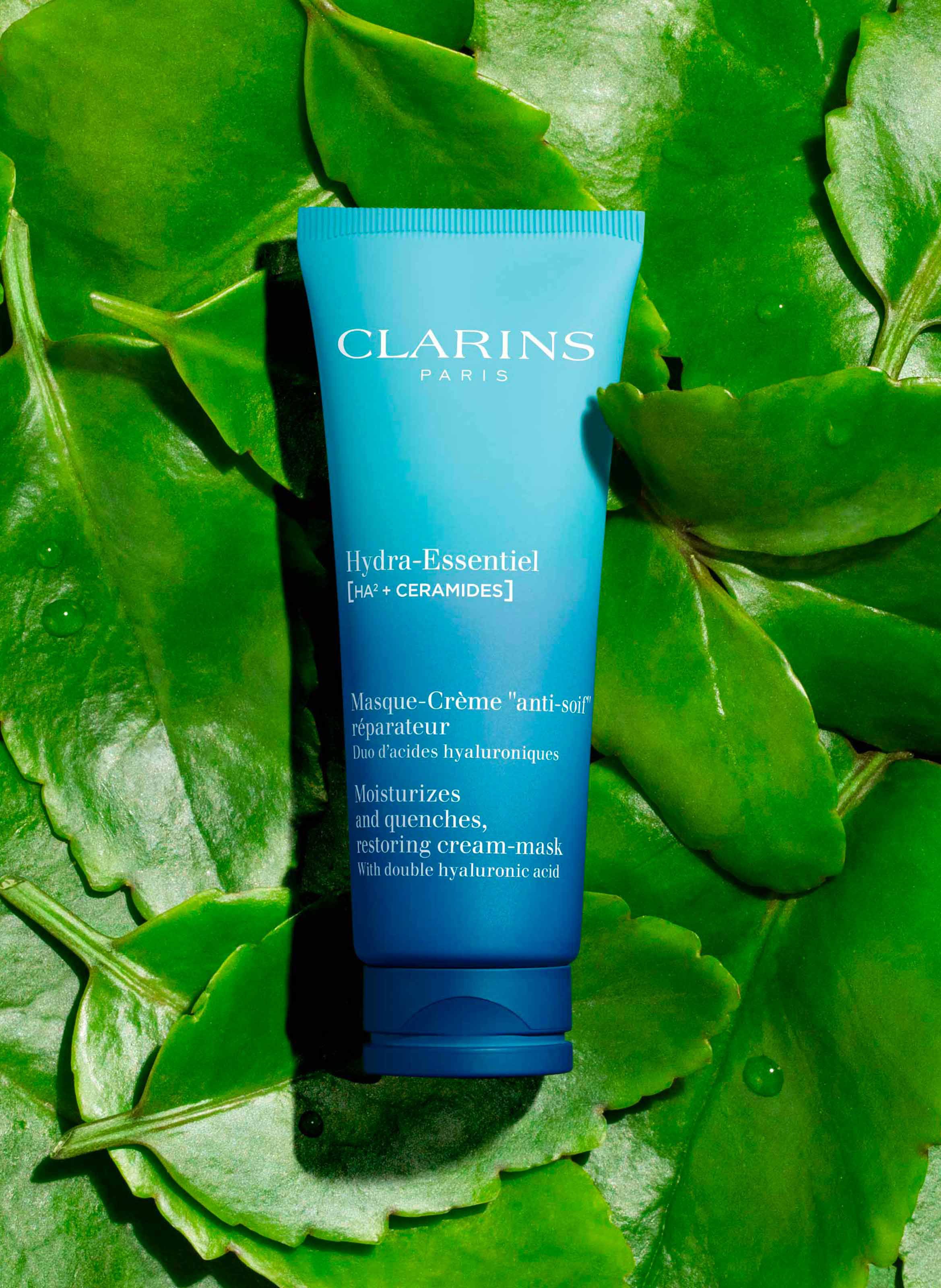 Hydra-Essentiel[HA²+ CERAMIDES]Masque-Crème « anti-soif » réparateur. CLARINS No color