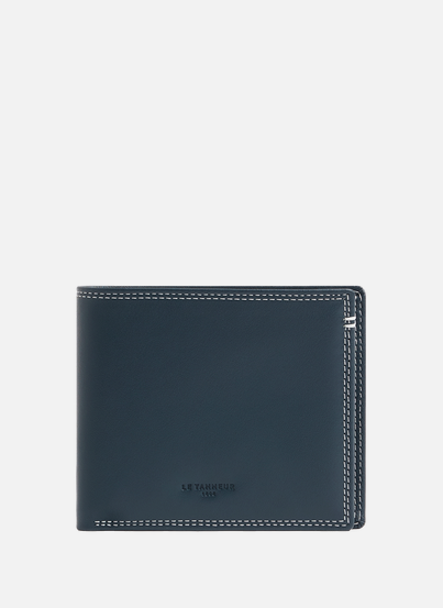 Metallic leather wallet LE TANNEUR