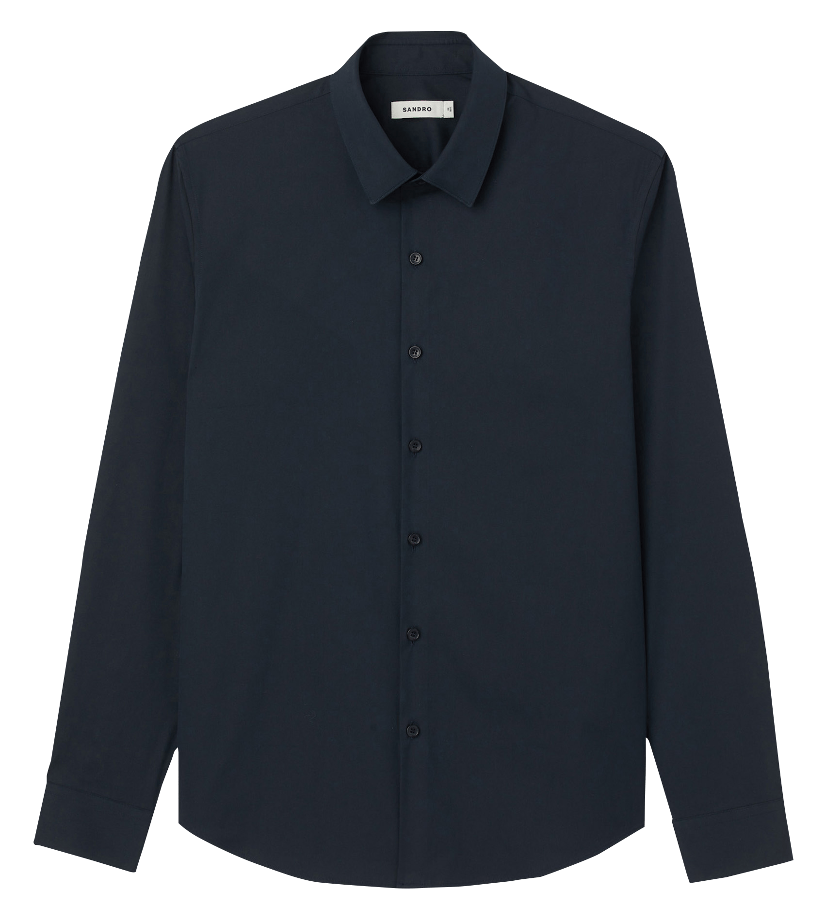 Chemise slim-fit en coton stretch SANDRO Bleu