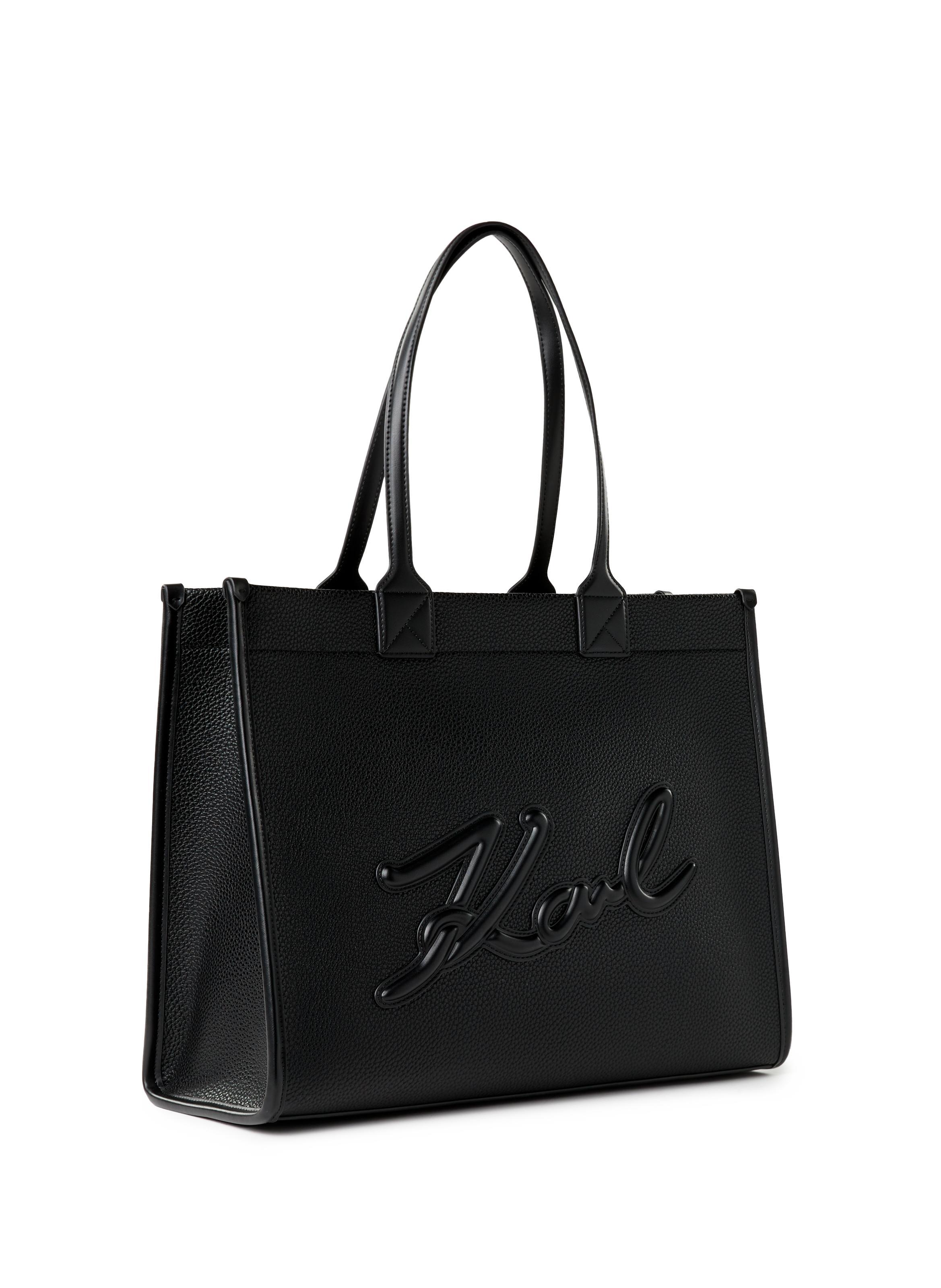 Grained tote bag KARL LAGERFELD Black