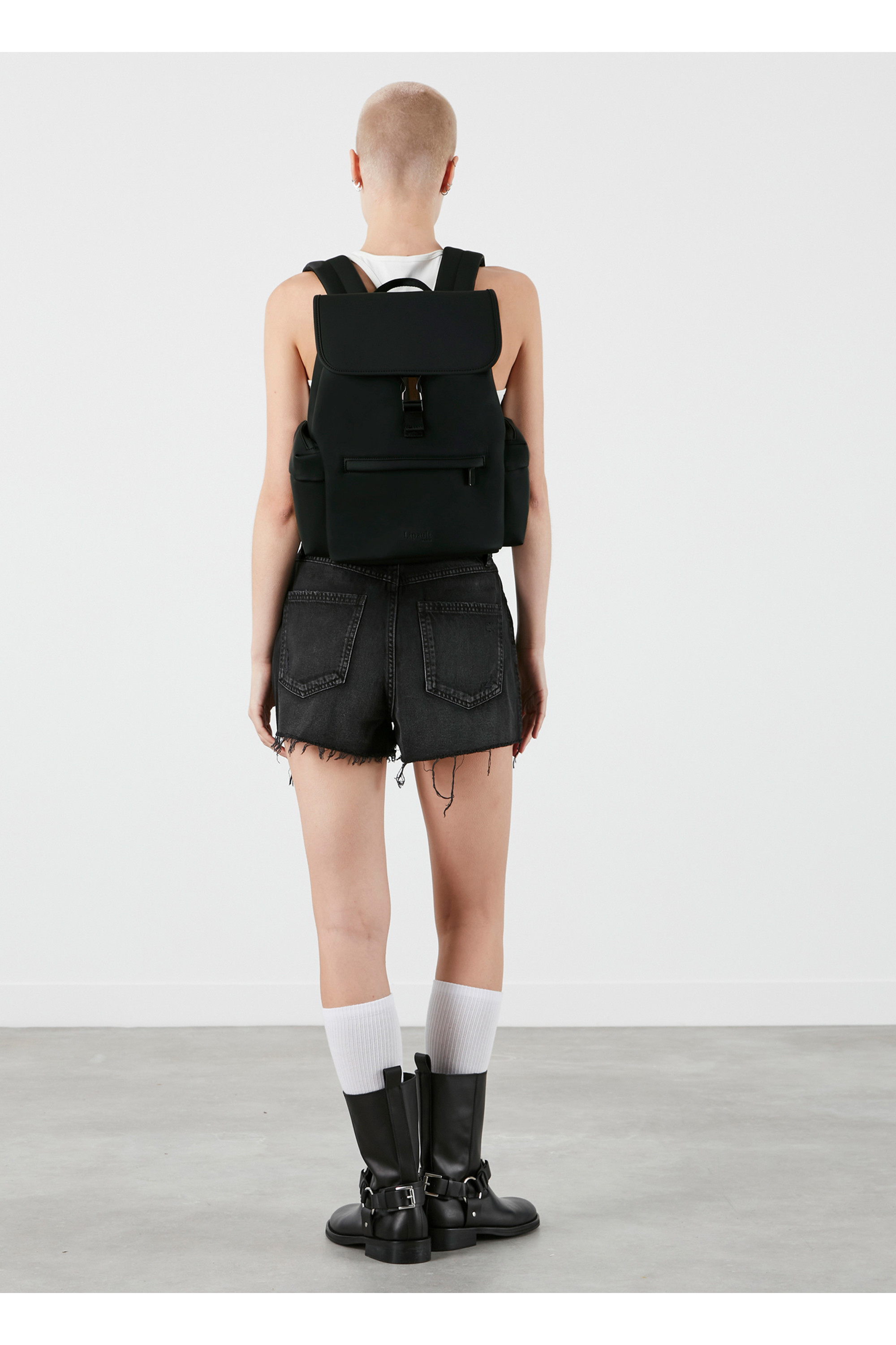 Lost in berlin sac à dos mini cargo LIPAULT PARIS Noir