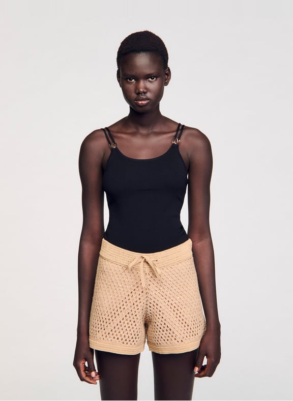 Body en maille Noir by SANDRO SANDRO Body en maille Noir