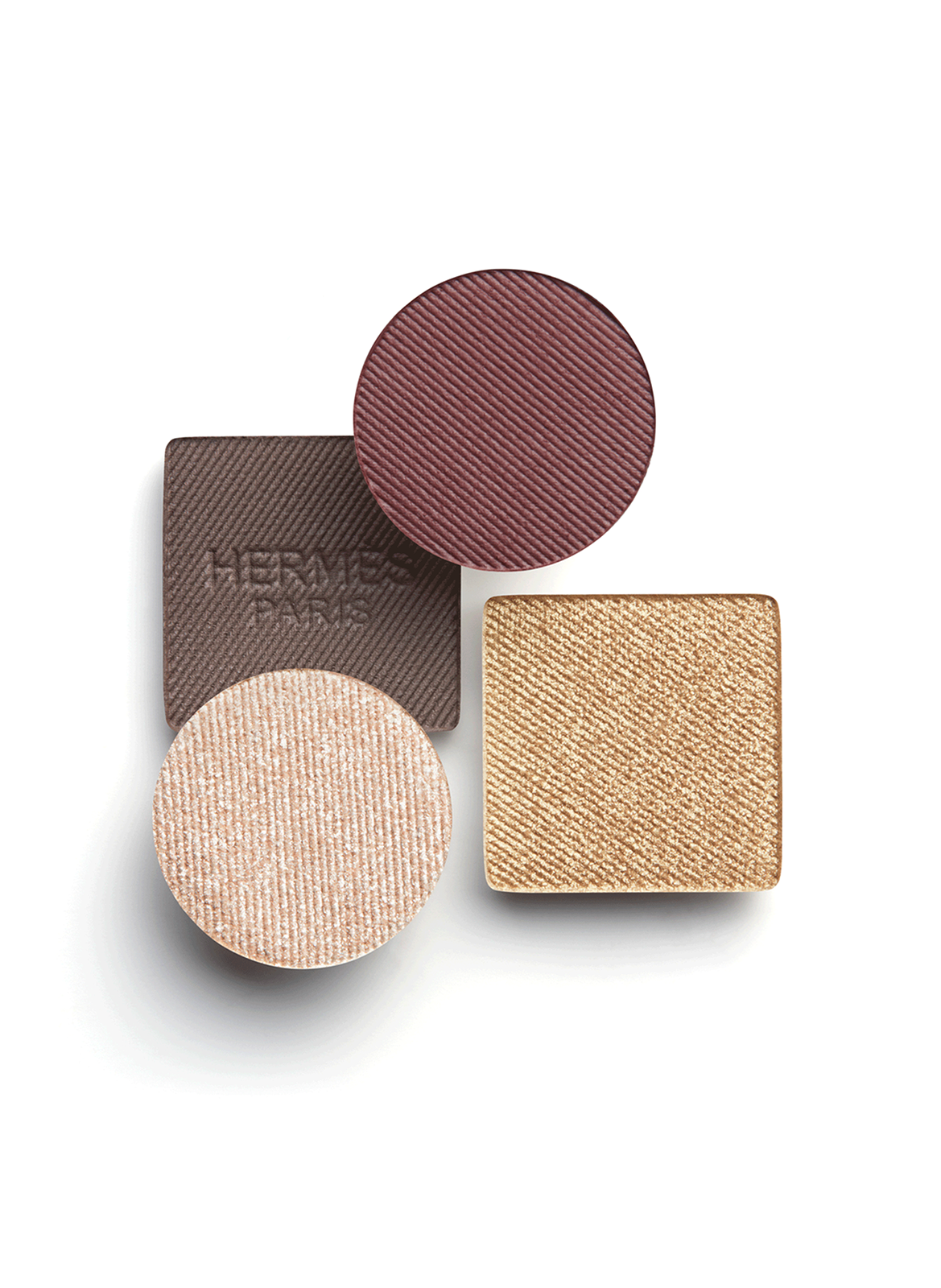 Ombres d?Hermès quad eyeshadow palette refill, Ombres Mordorées HERMÈS Ombres mordorées