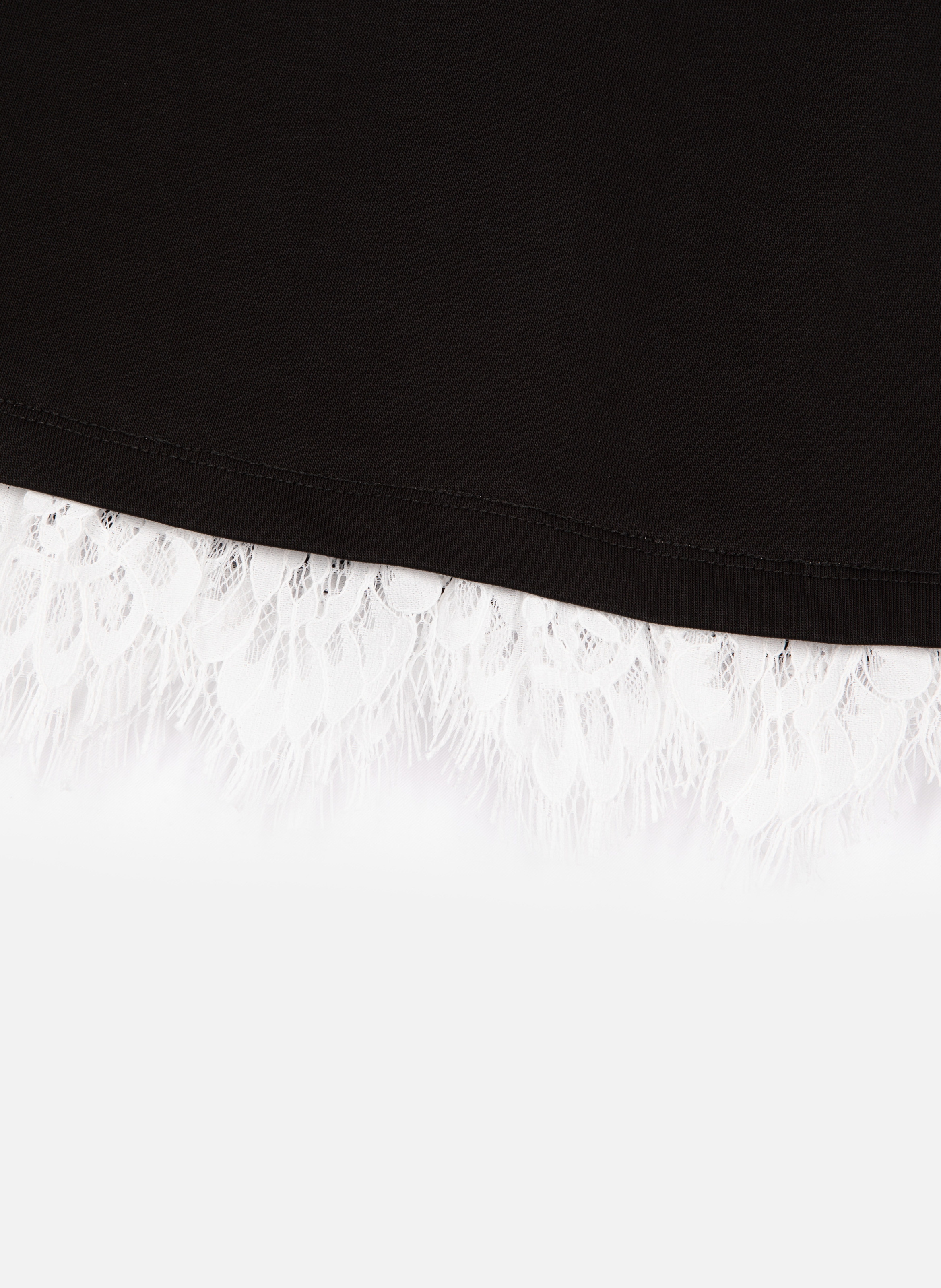 Jupe courte avec dentelle THE KOOPLES Noir