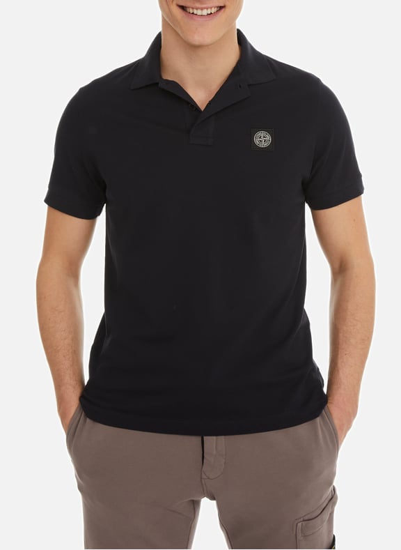 Cotton polo shirt Blue by STONE ISLAND STONE ISLAND Cotton polo shirt Blue