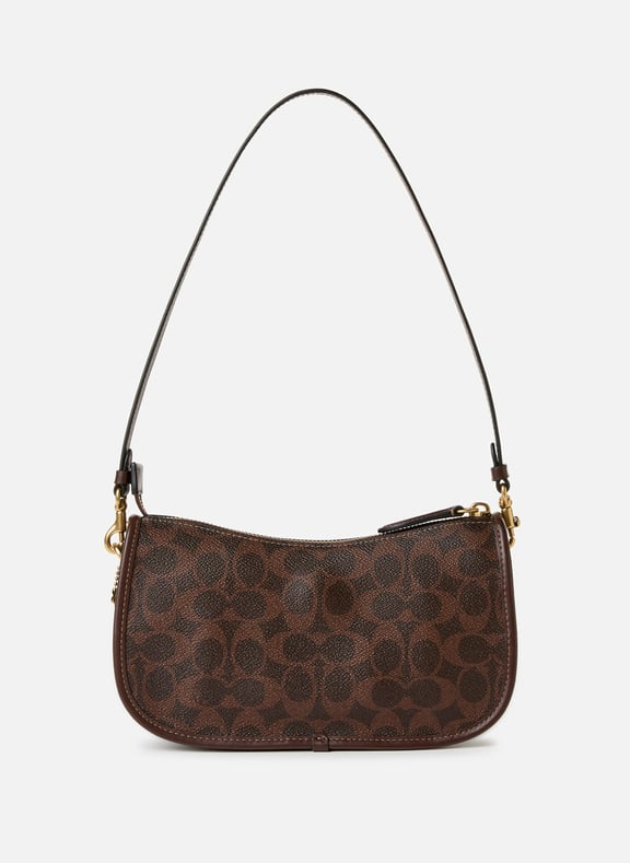 Exclusive Waverly Canvas Bag Brown by COACH COACH Exclusive Waverly Canvas Bag Brown