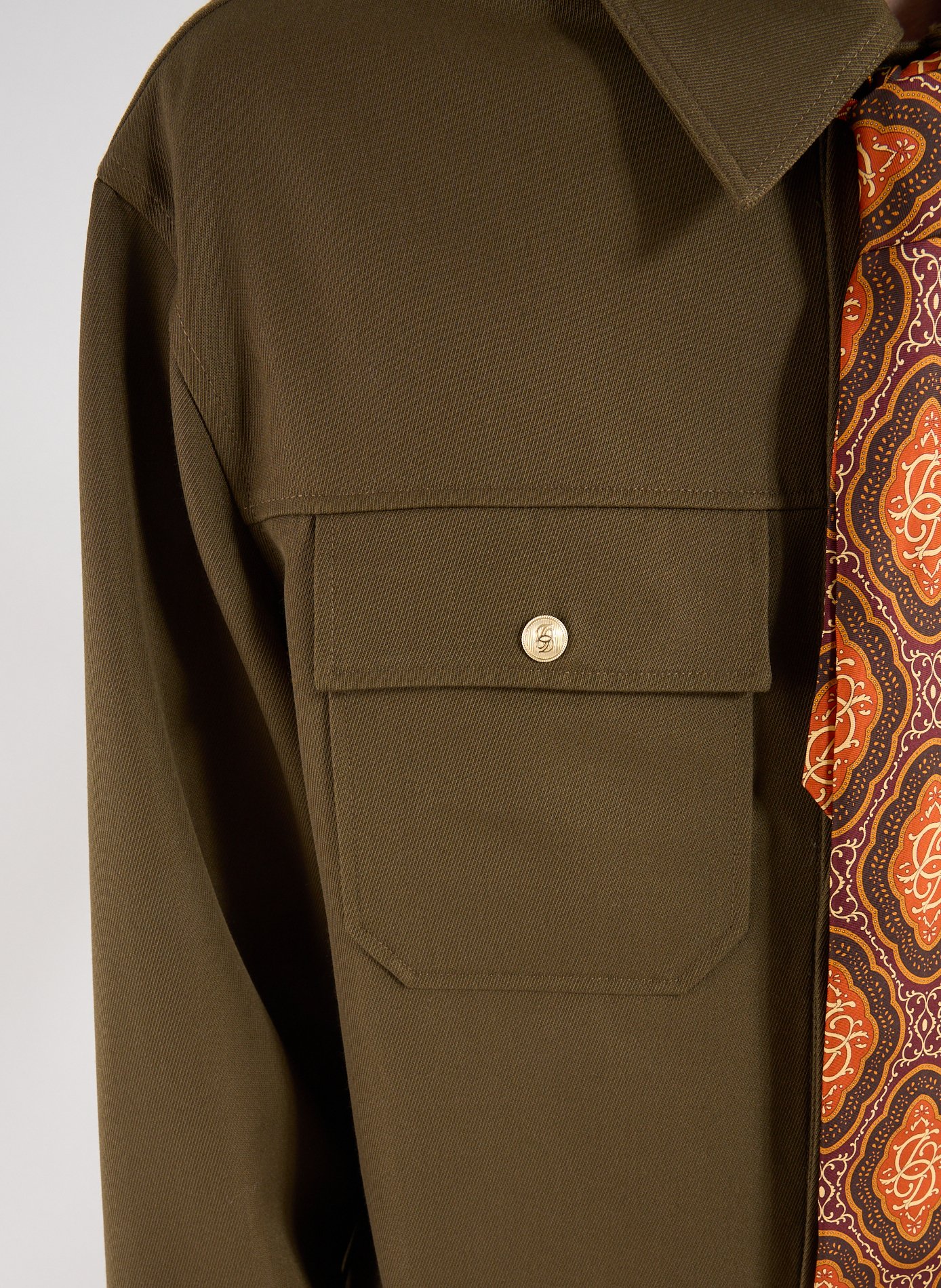 Printed silk tie DROLE DE MONSIEUR Brown