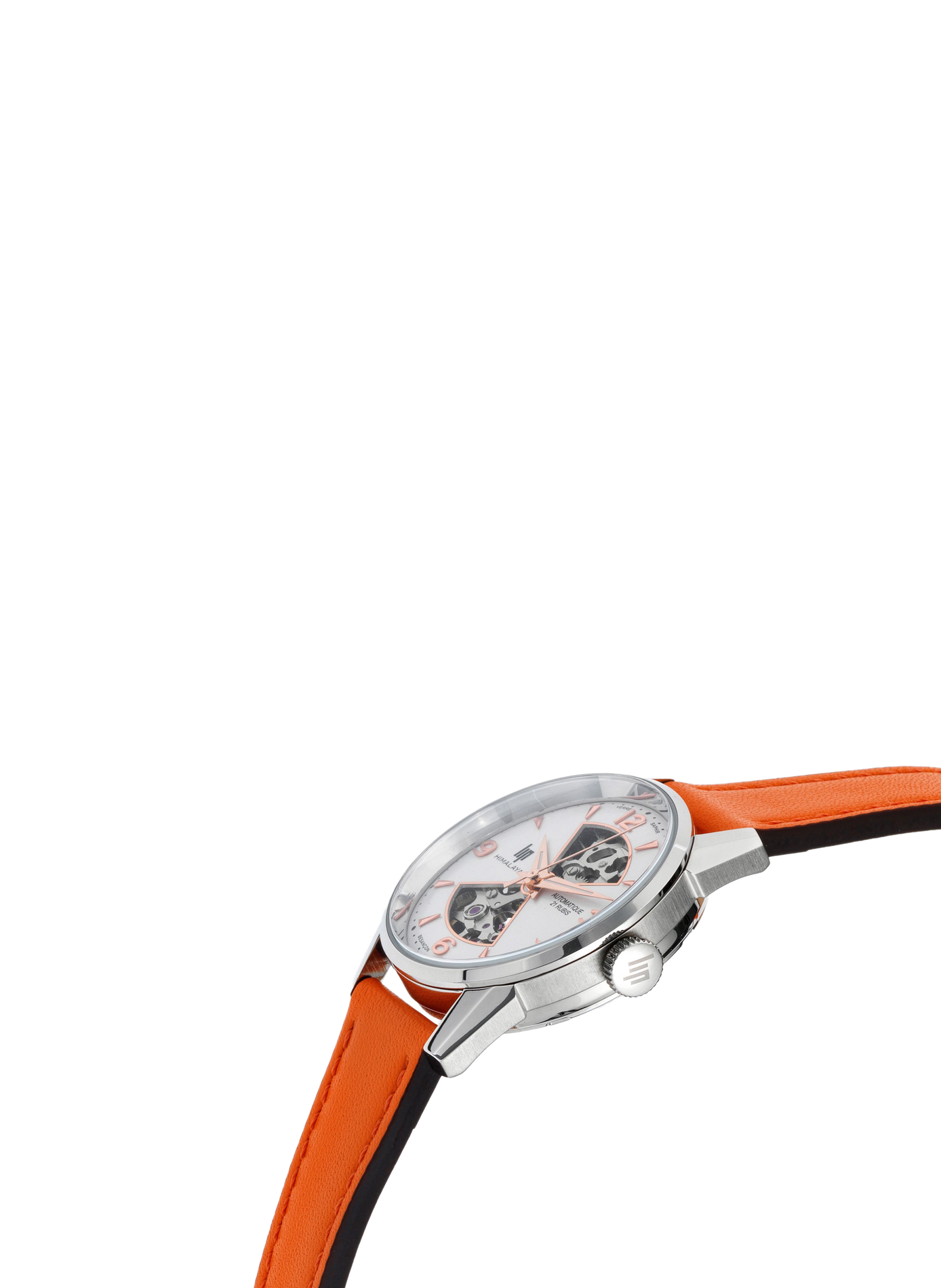 Montre automatique en cuir LIP Blanc