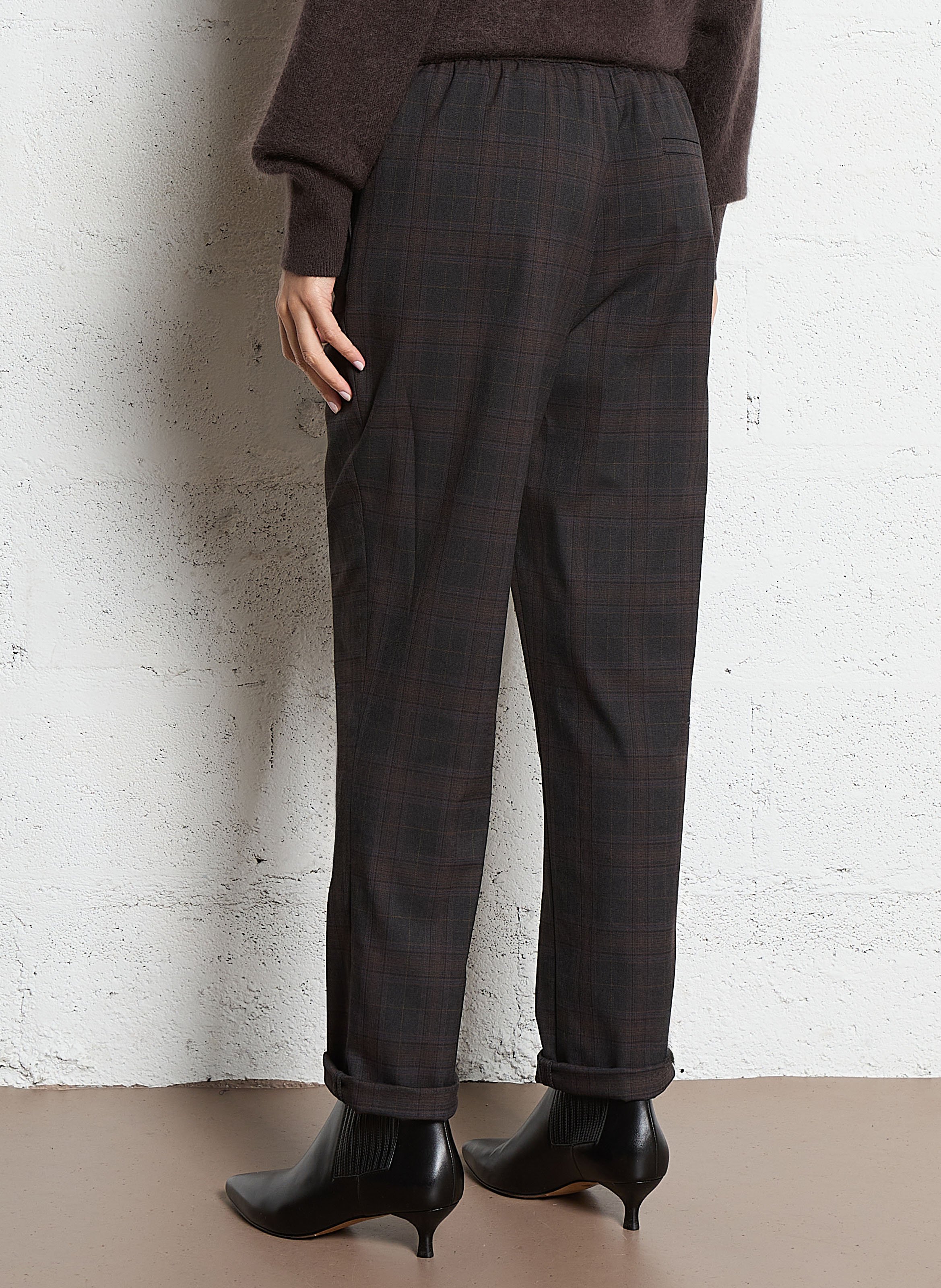 Pantalon droit imprimé charmant MAISON 123 Gris