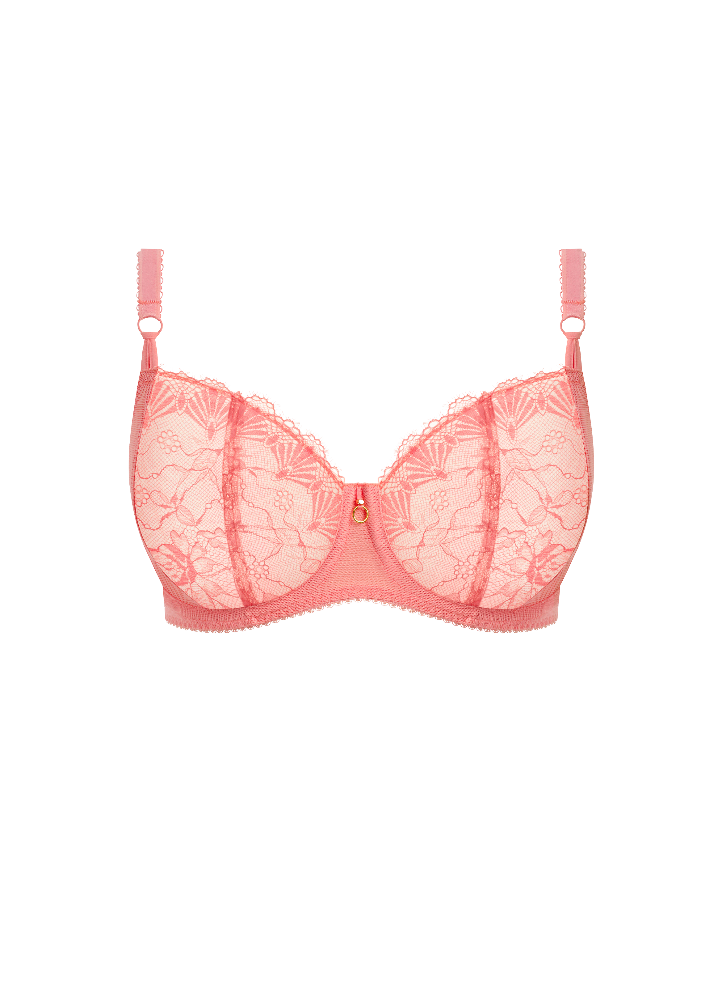Underwired lace balconette bra FREYA Pink