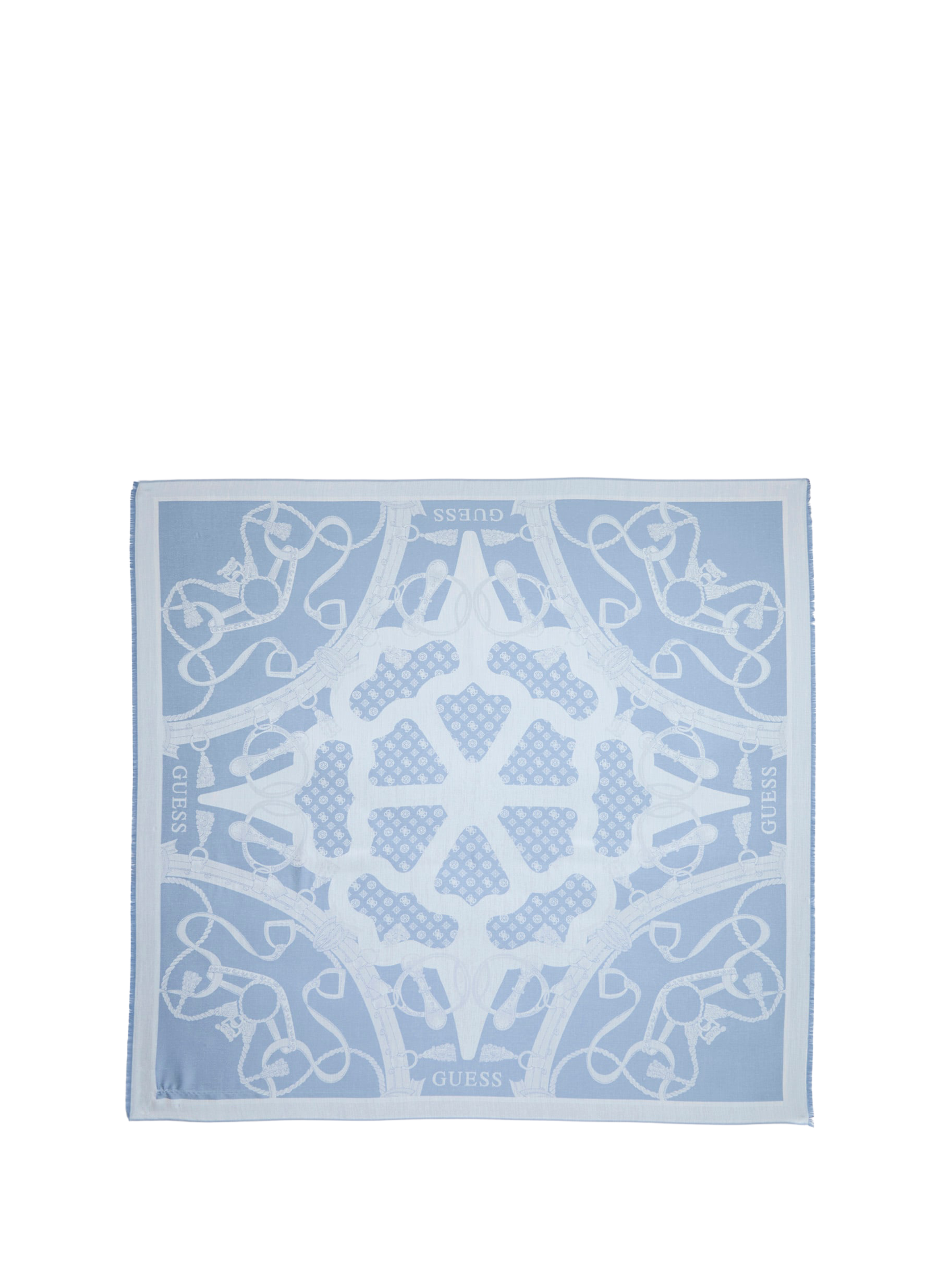 Foulard imprimé logo Dita GUESS Bleu
