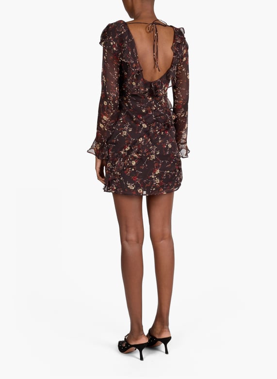 Short printed dress with ruffles tsflora Black Topshop - Women | Printemps.com Short printed dress with ruffles tsflora Black Topshop - Women | Printemps.com