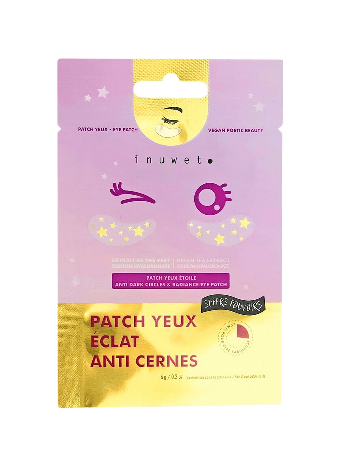 Patch yeux étoiles illuminant  INUWET No color