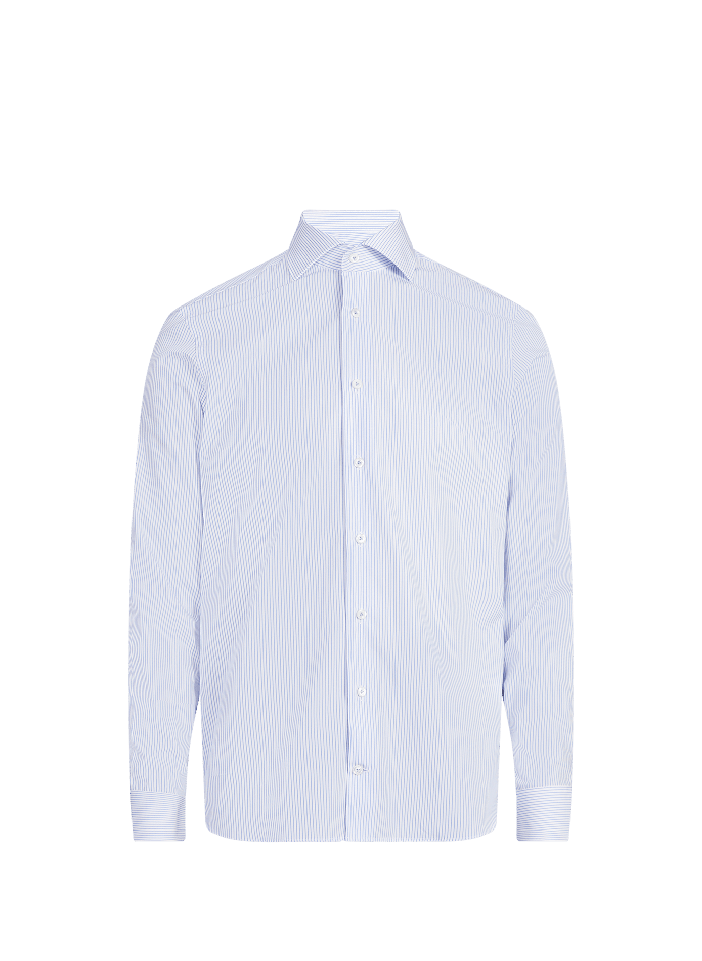 Tailored fit striped cotton shirt VAN LAACK Blue