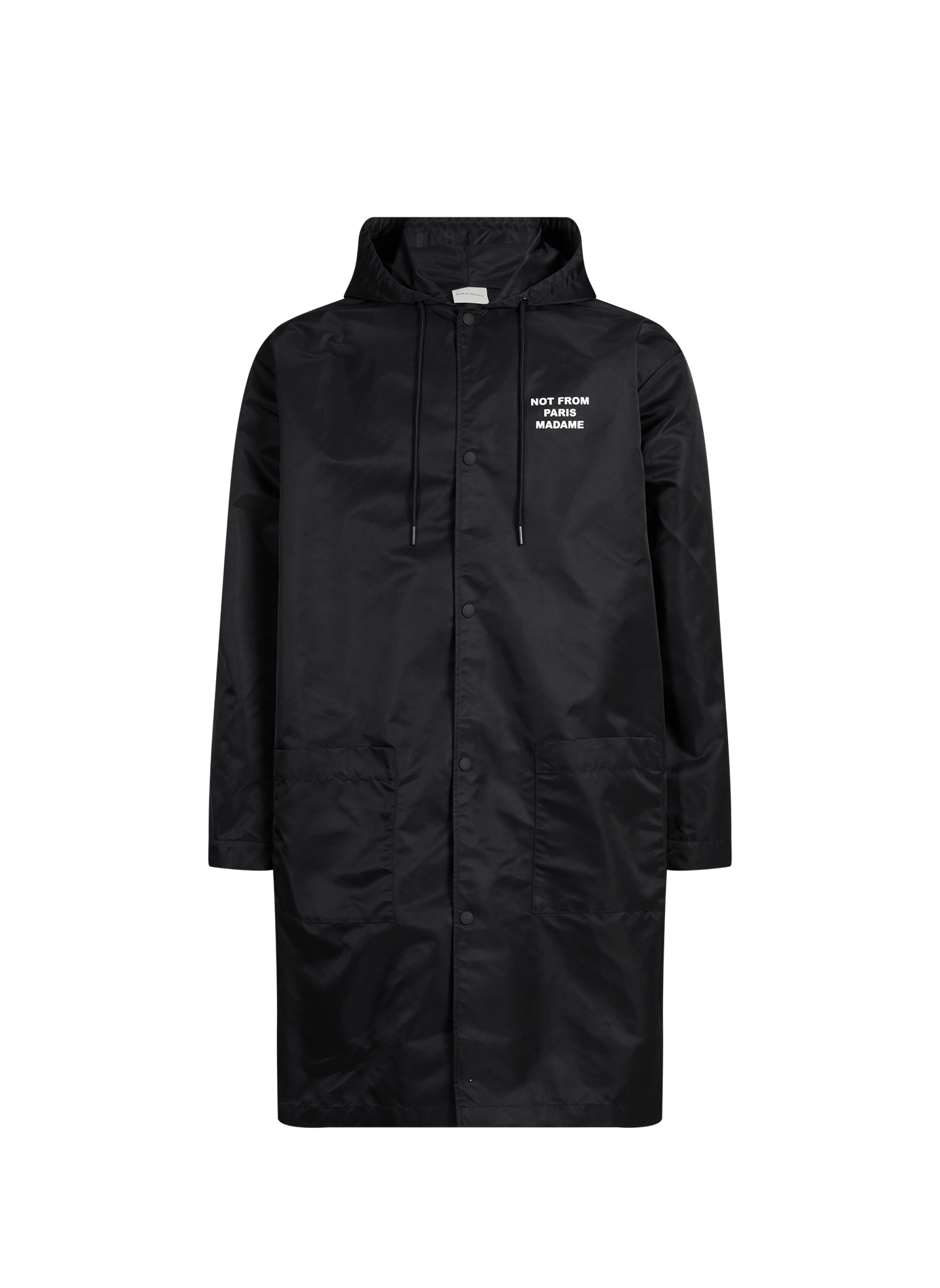 Parka mi-longue à capuche DROLE DE MONSIEUR Noir