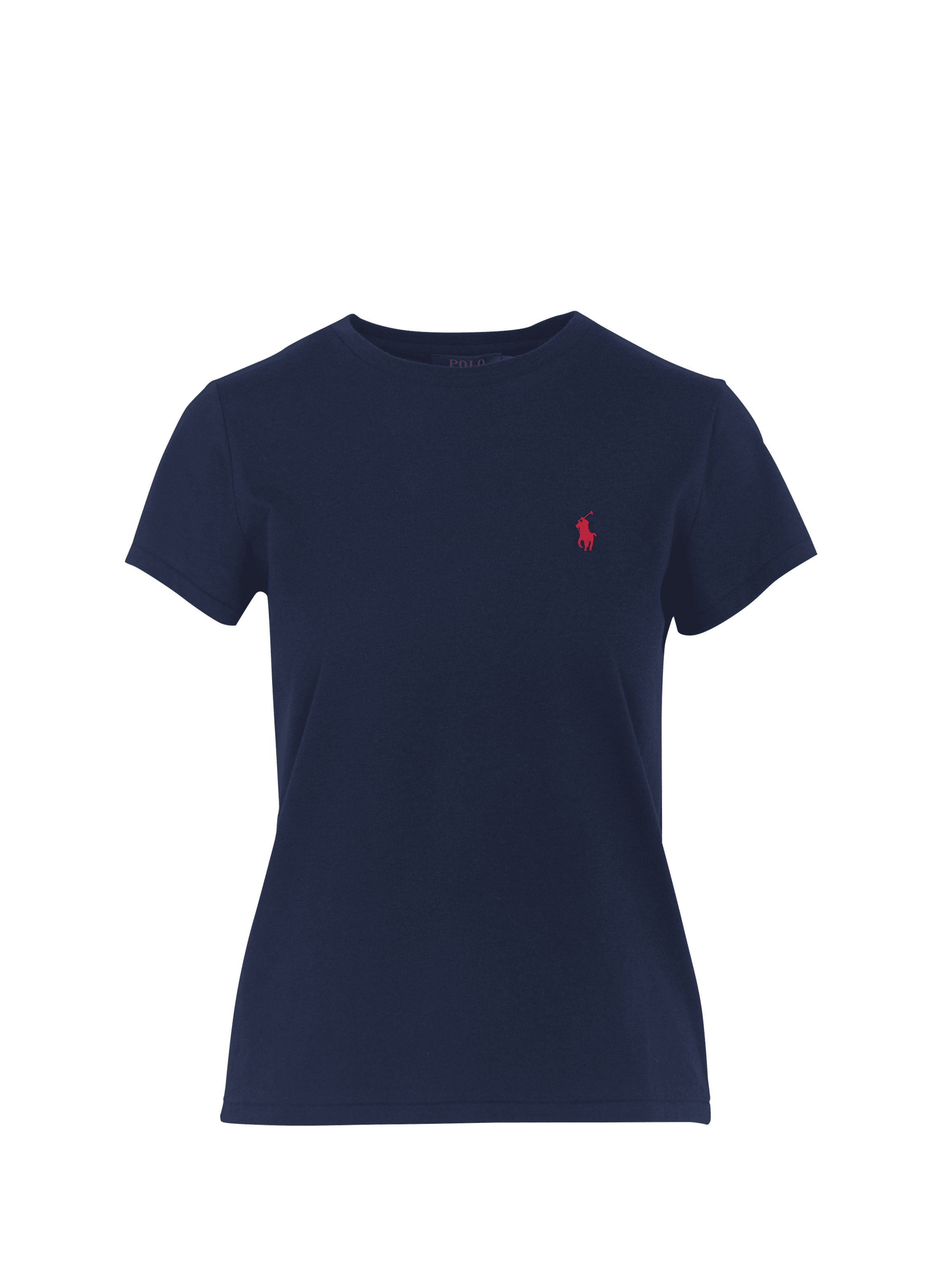Short-sleeved cotton embroidered T-shirt POLO RALPH LAUREN Blue