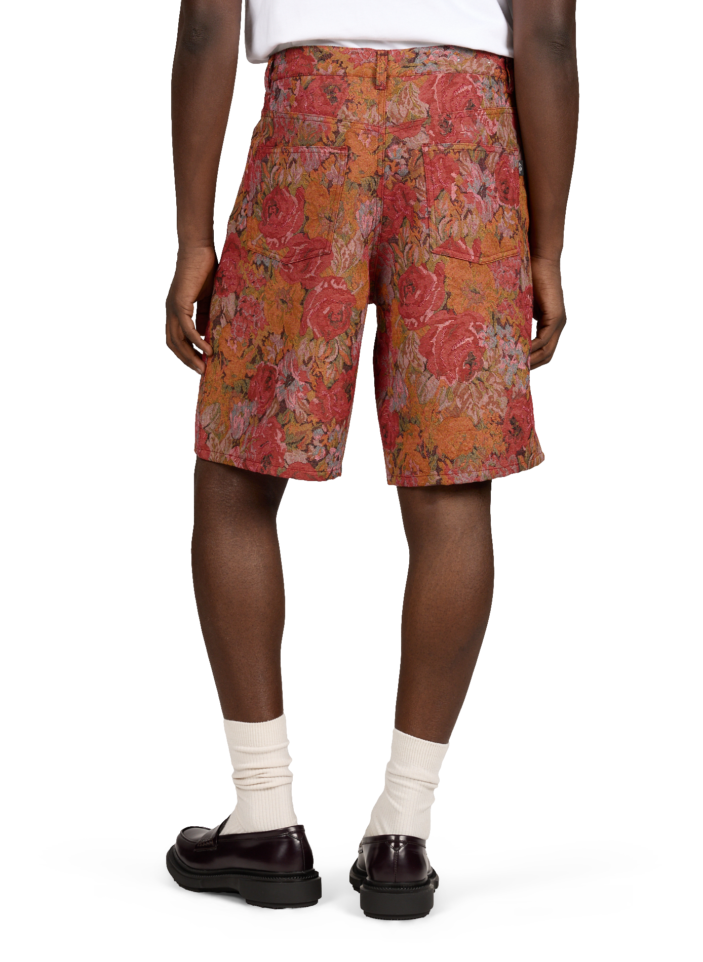 Short Ryder Jacquard imprimé fleuri LES DEUX Rouge