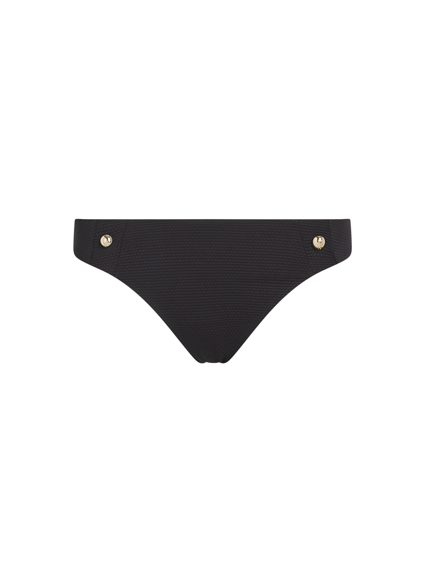 Bas de bikini à bouton doré KARL LAGERFELD Noir