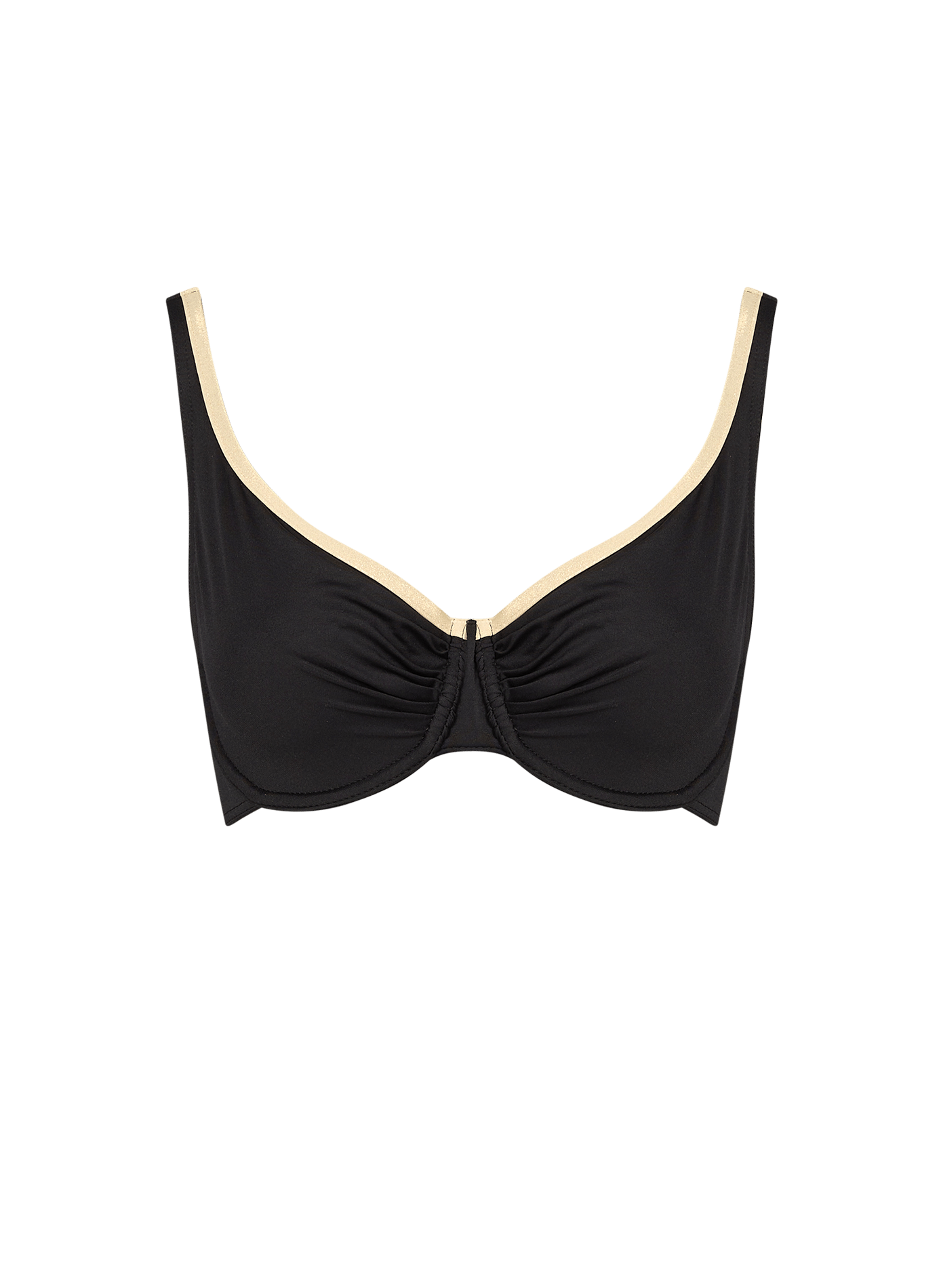 Haut de maillot de bain bords brillants GRAIN DE SABLE Noir