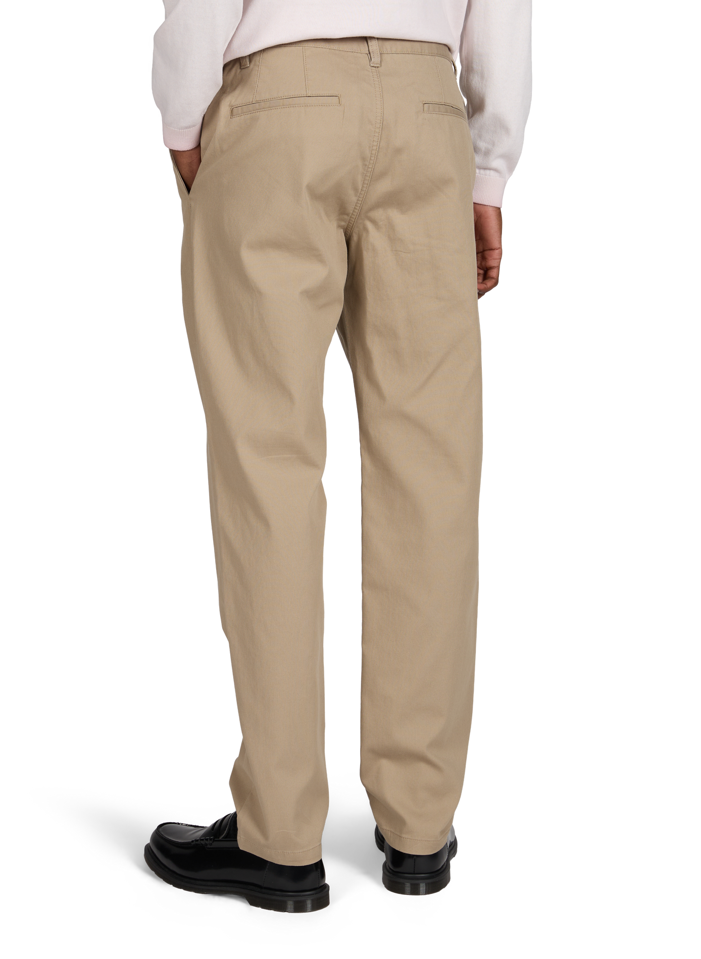 Pantalon regular en coton côtelé mélangé ARMANI EXCHANGE Marron