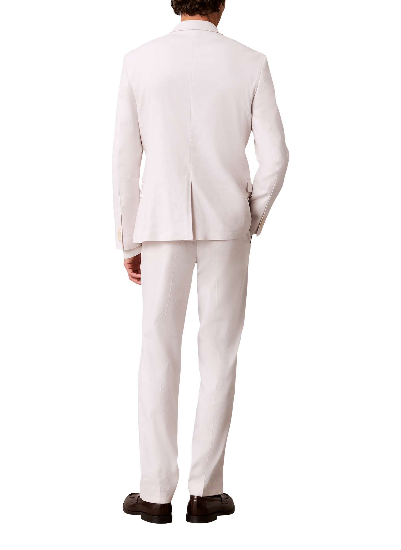 Schmal geschnittener Leinenblazer CALVIN KLEIN Beige