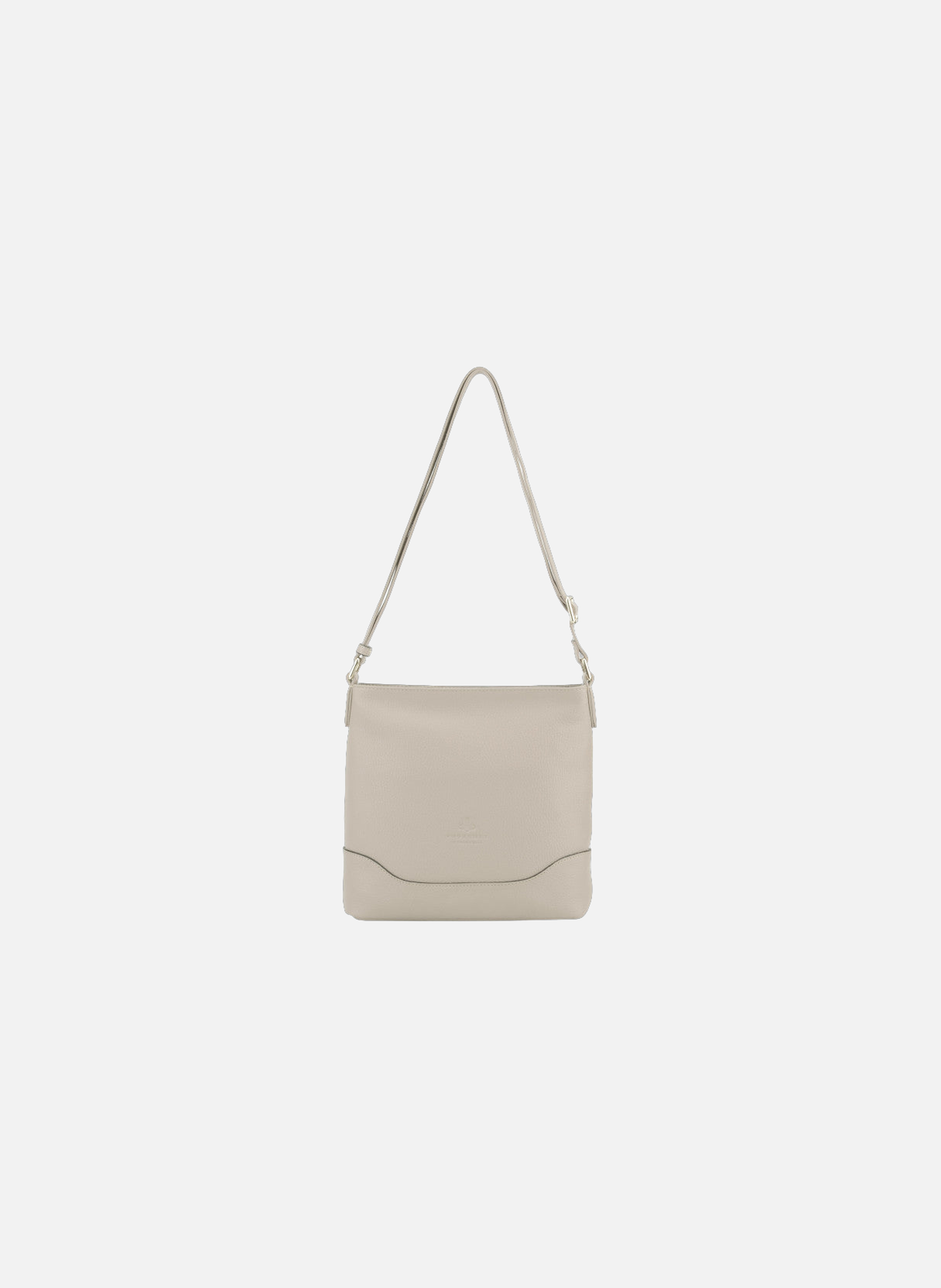 110 magnet | sac porté croisé en cuir de veau grainé POURCHET Beige
