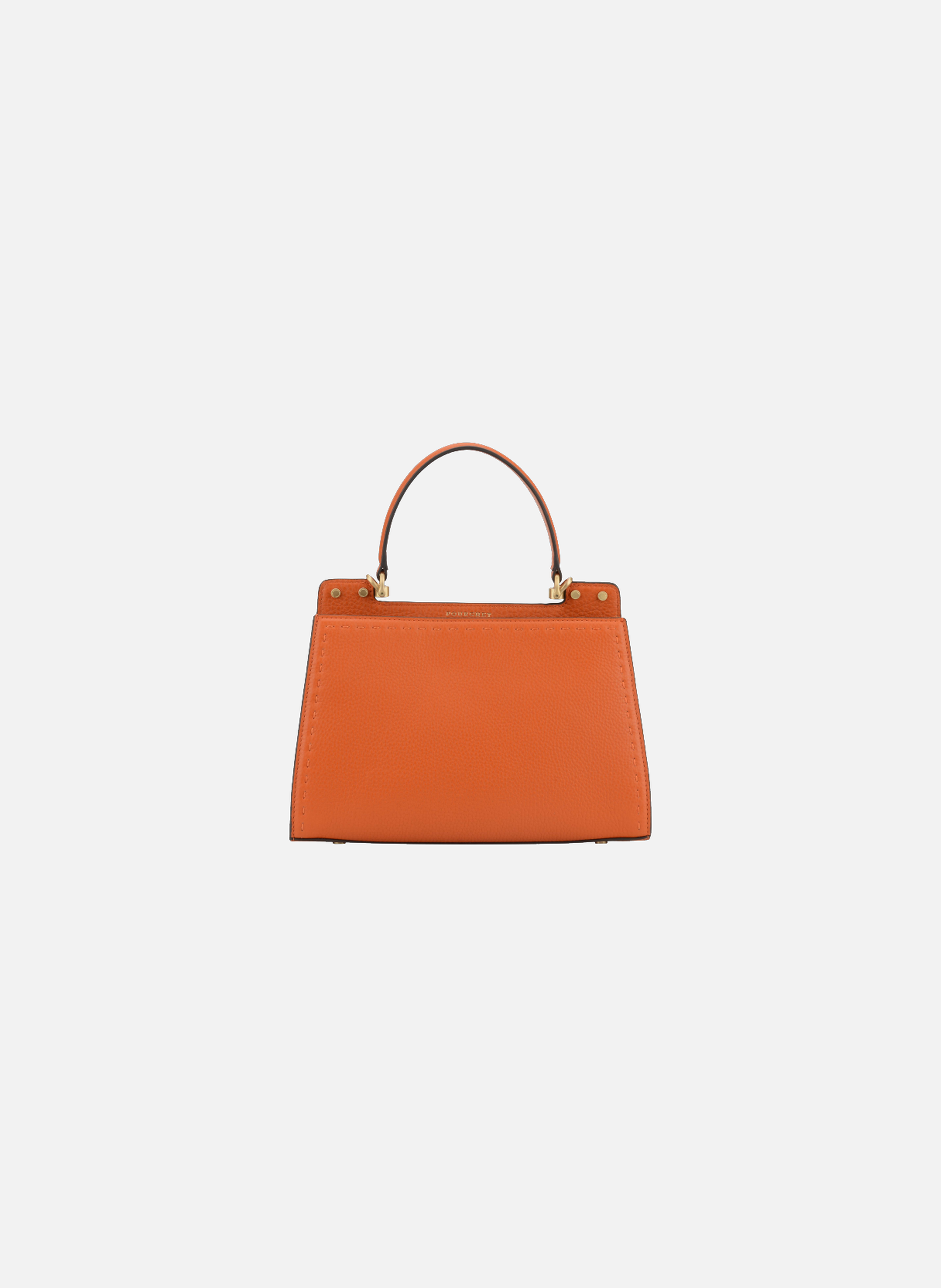 Trianon | sac à main micro en cuir de vachette POURCHET Orange