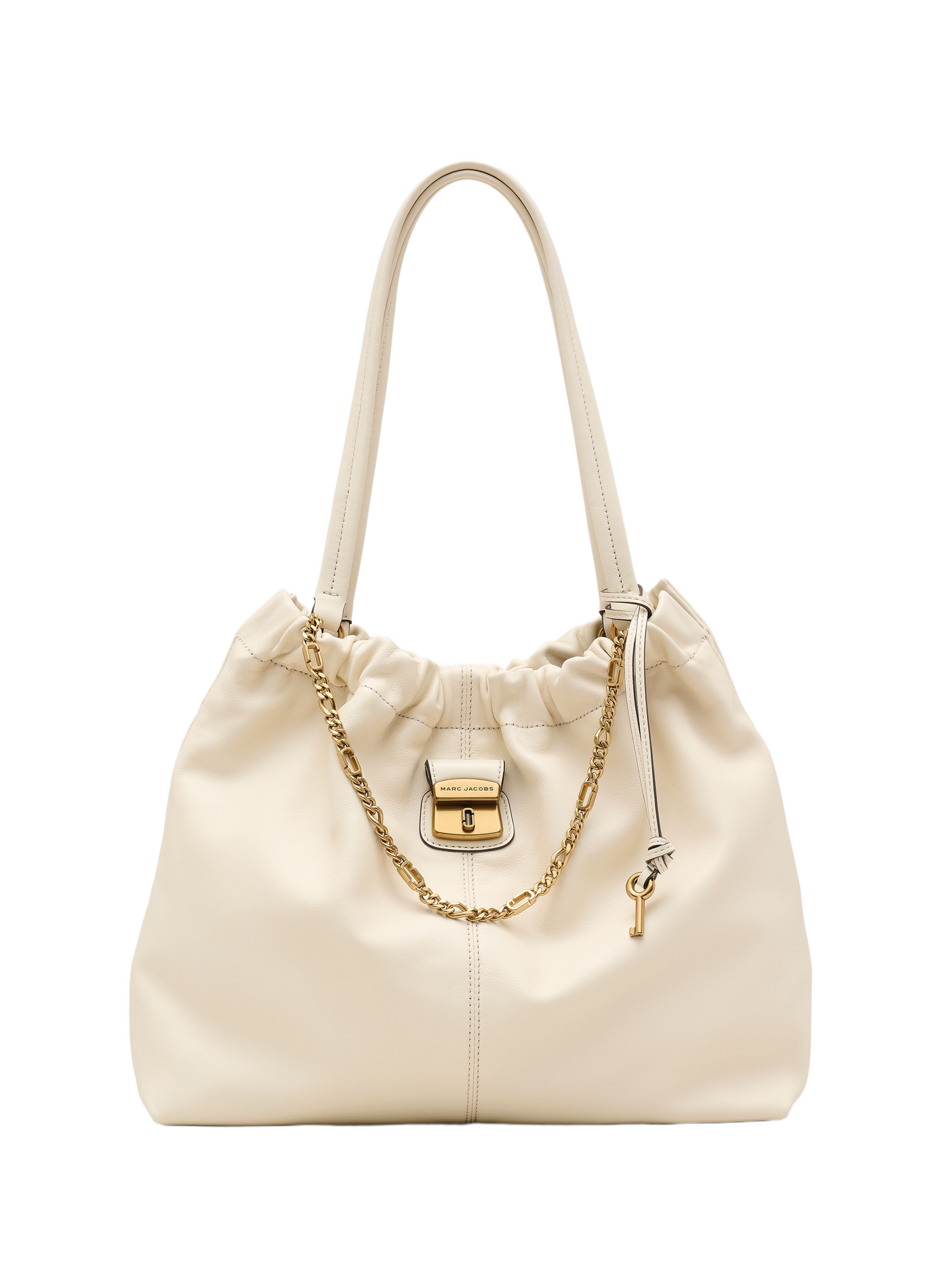 Sac The Cristina Tote en cuir MARC JACOBS Blanc