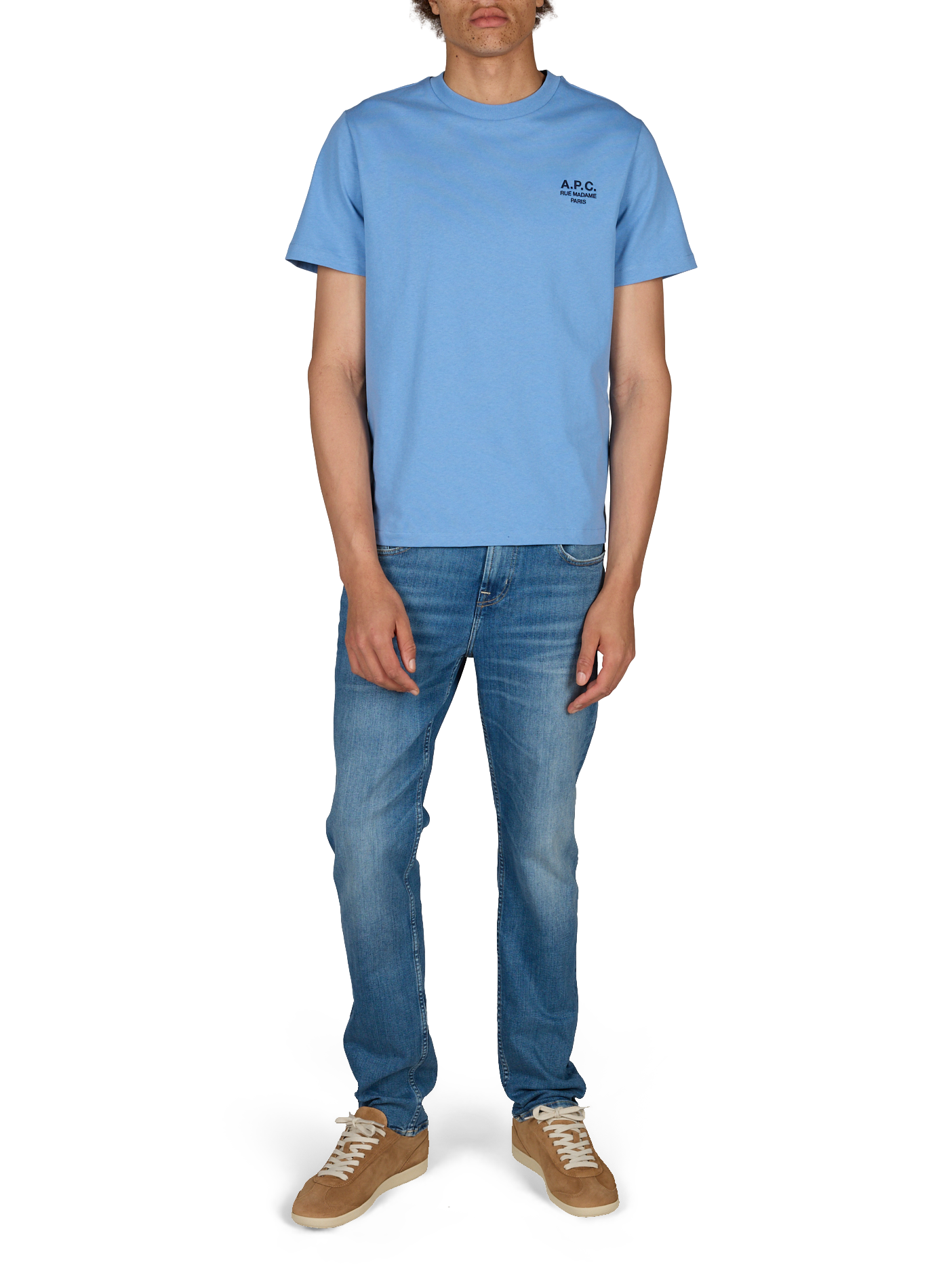 Classic Cotton T-Shirt | Blue A.P.C. Men