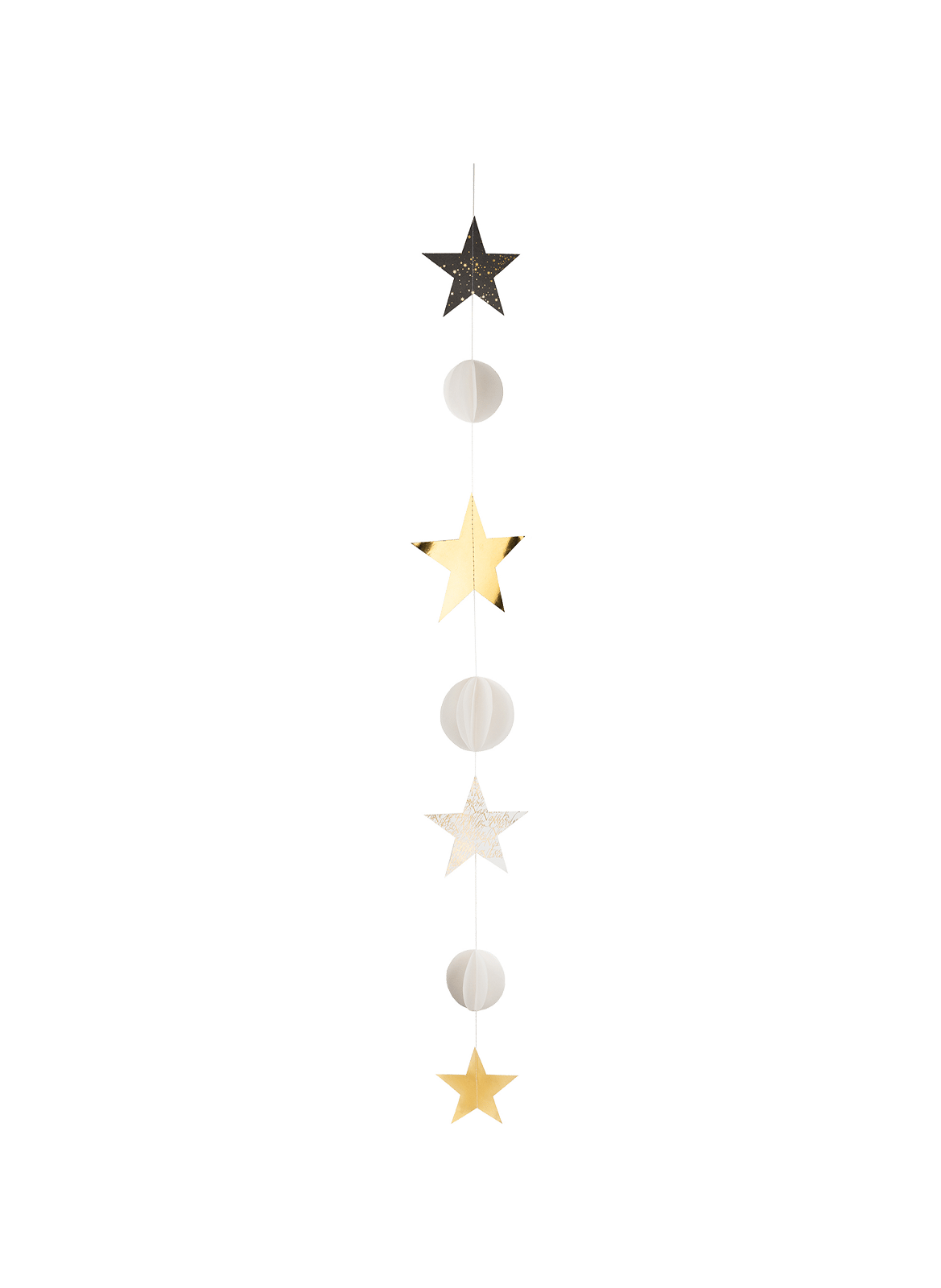 Star Paper Garland RADER White