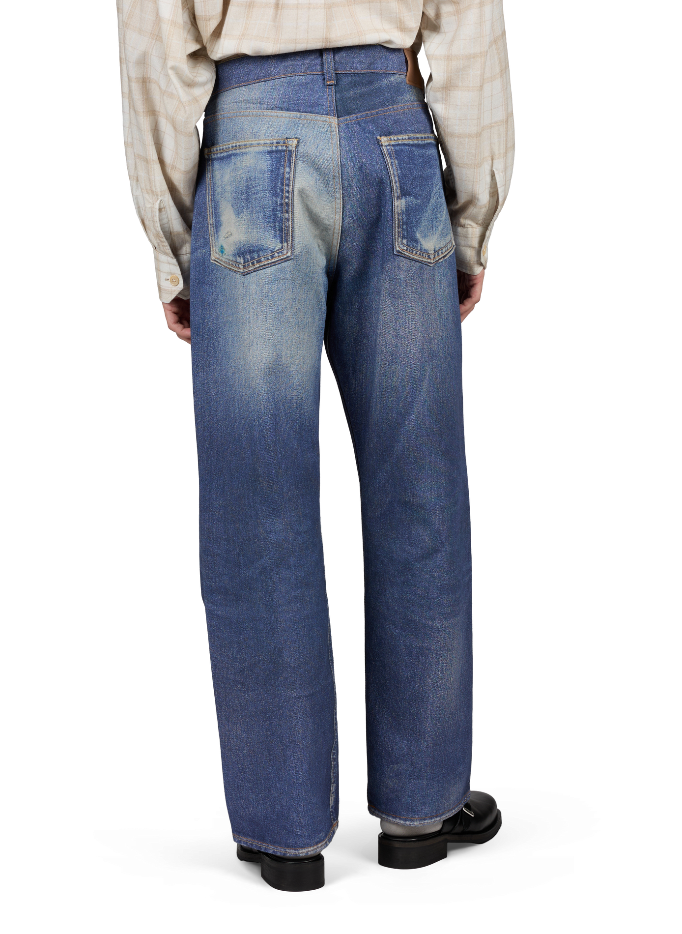 Wide Leg Washed Straight Jeans OUR LEGACY Multicolour