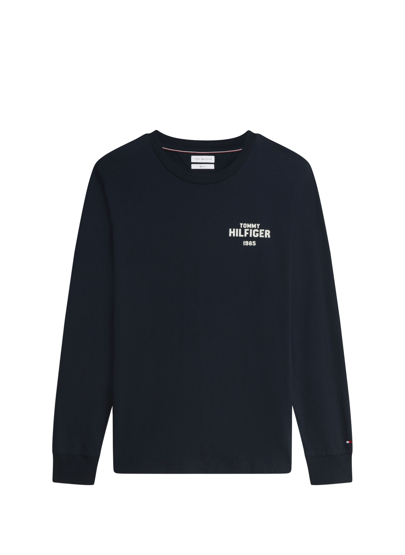 Rundhalsausschnitt T-Shirt aus Baumwolle TOMMY HILFIGER Blau