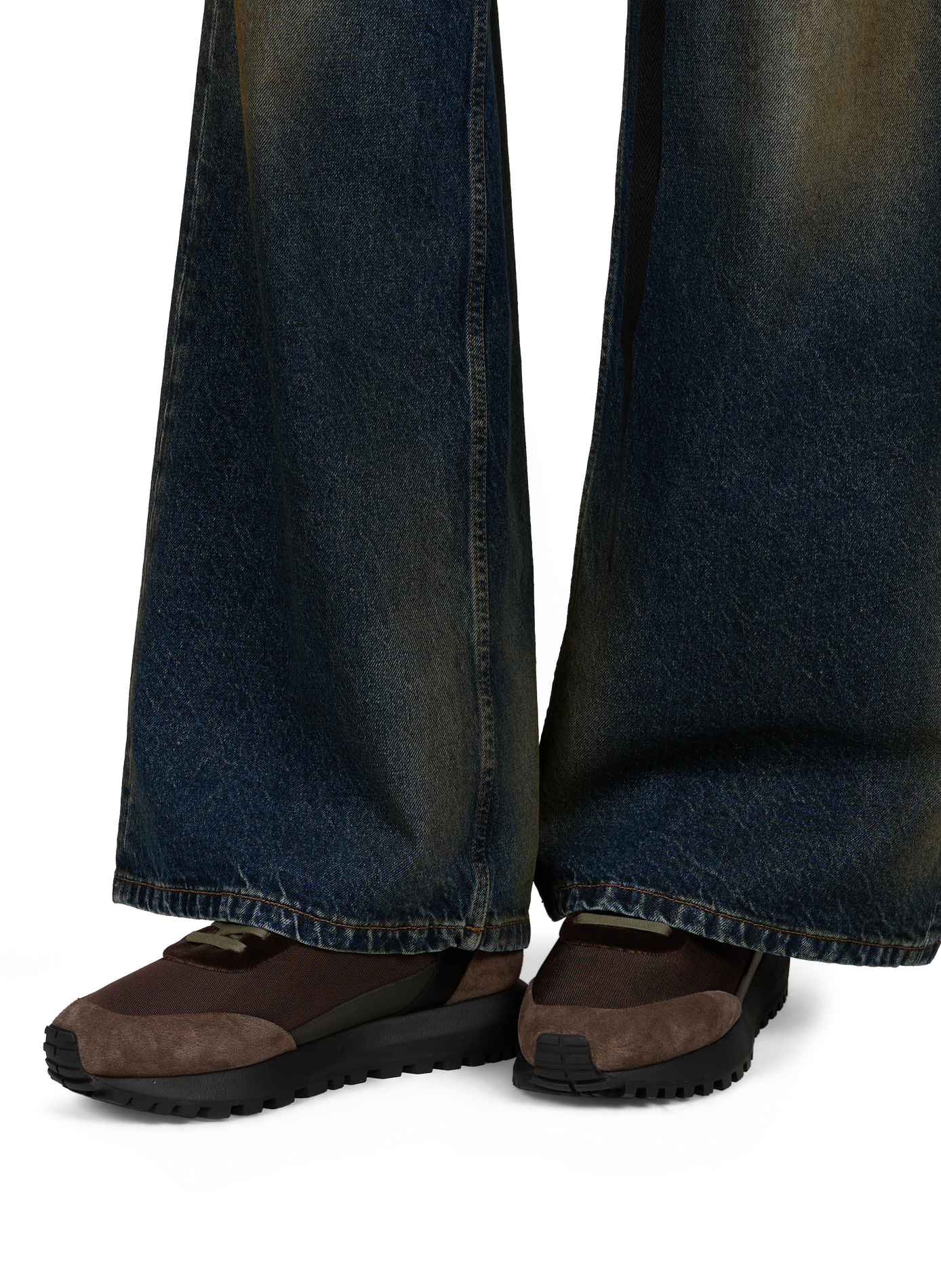 Slip-On Sneaker aus recyceltem gestricktem Netzstoff EMPORIO ARMANI Mehrfarbig
