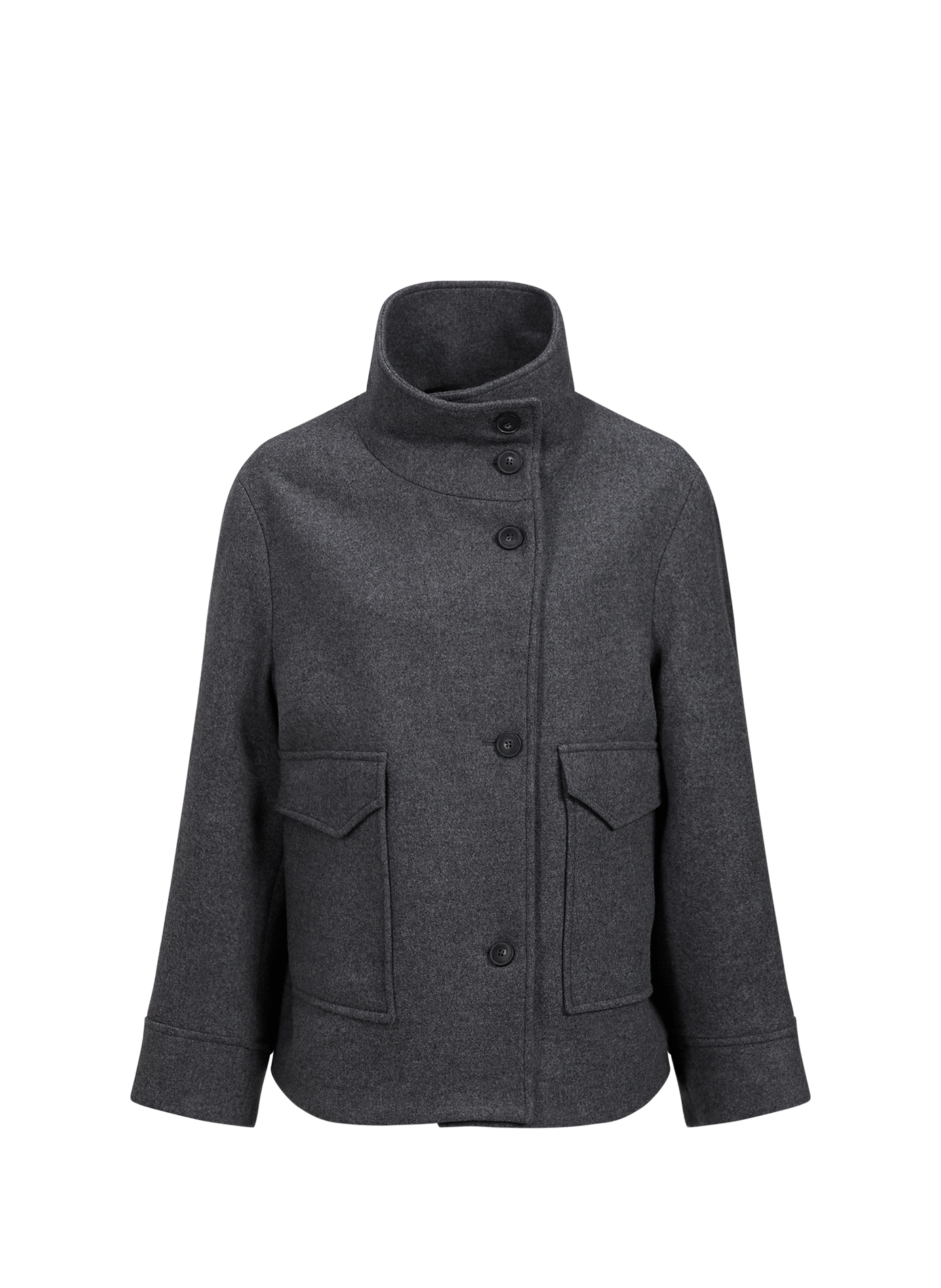 Oversized wool blend coat CLOSED Grey