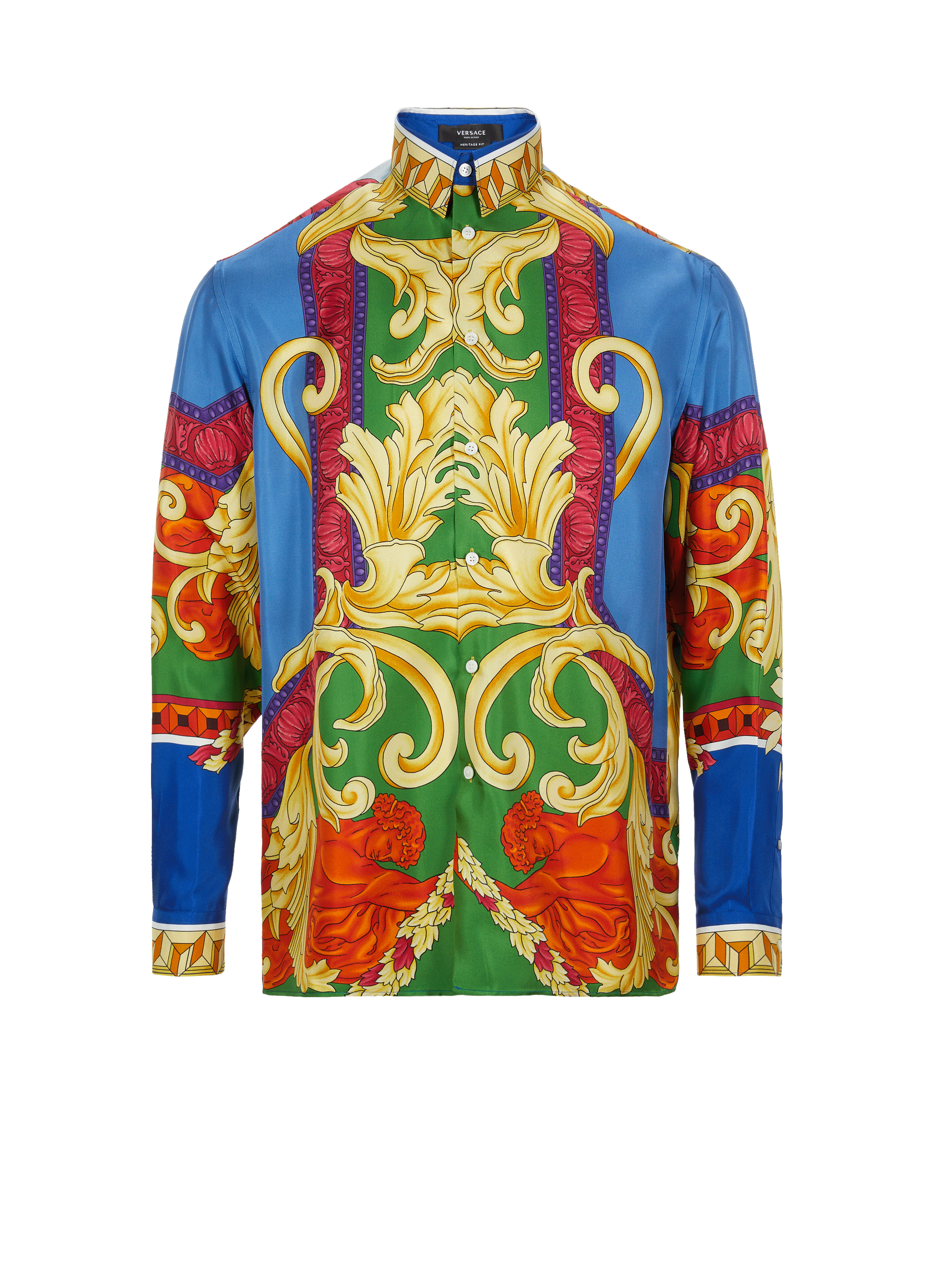 Chemise à imprimé Medusa Renaissance en soie