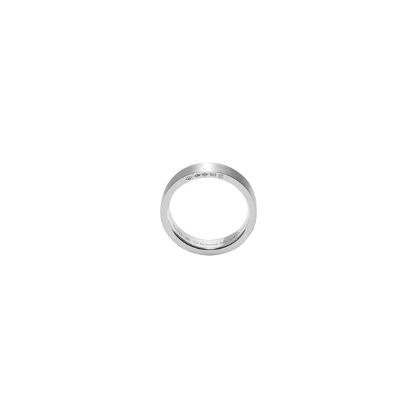Bague 7g en argent lisse brossé