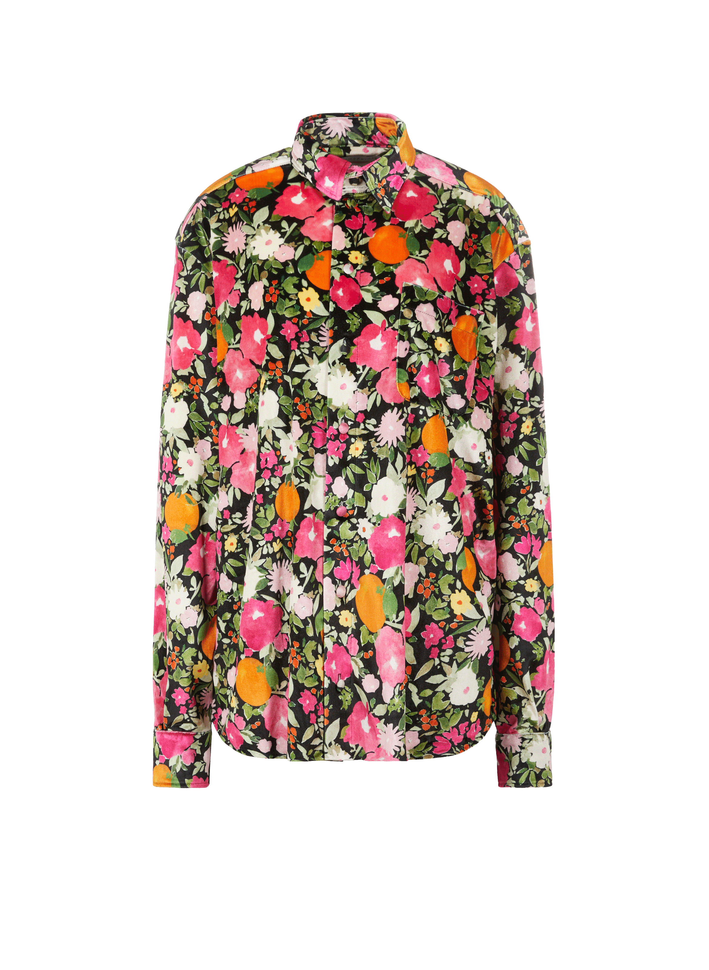 Chemise Agenor Immortelles en velours imprimé