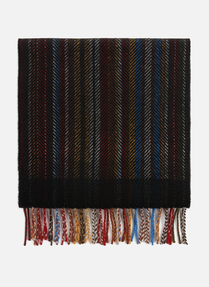 Herringbone wool and cashmere scarf PAUL SMITH