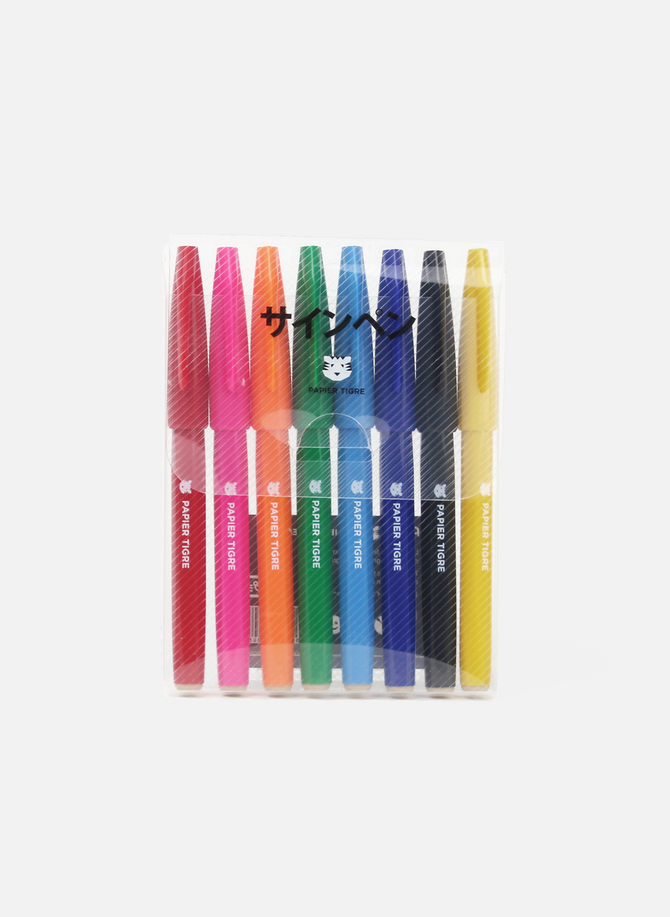 Set of eight marker pens PAPIER TIGRE